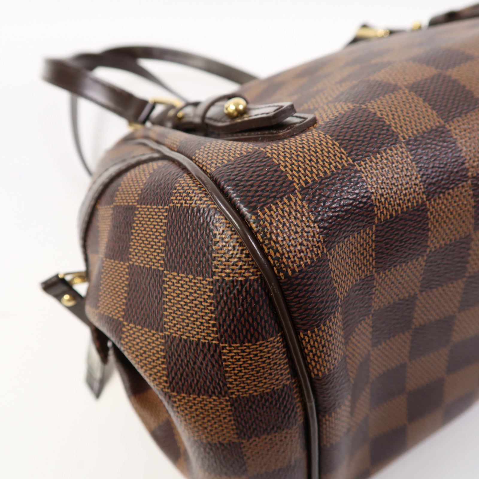 LOUIS VUITTON 【激減優惠】Damier Rivington金扣肩背袋啡色