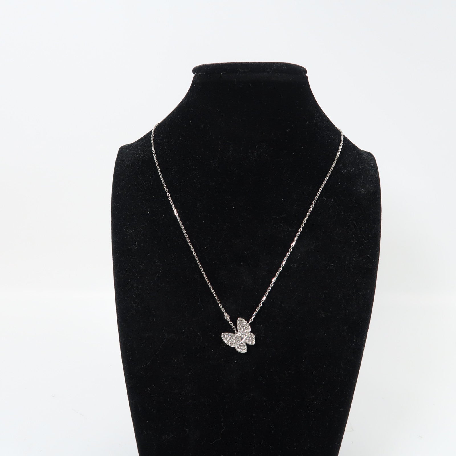 Van Cleef & Arpels 【激減優惠】18K白金Two Butterfly Necklace項鏈