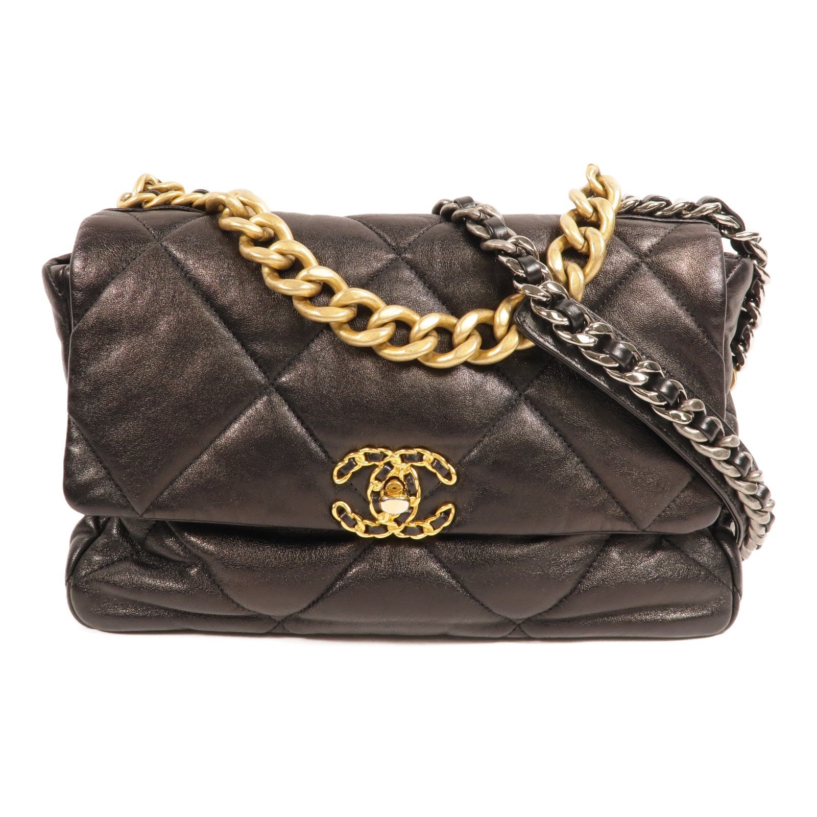 CHANEL 羊皮皮革Chanel 19Shoulder Bag手挽肩背兩用袋