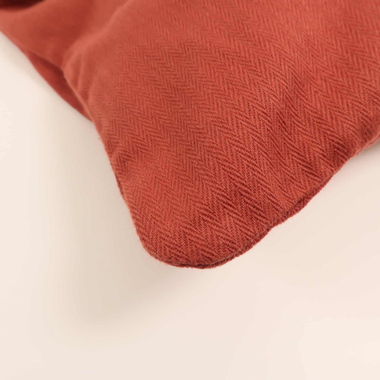 HERMES 帆布/Swift皮革Aline銀扣肩背袋Rouge H