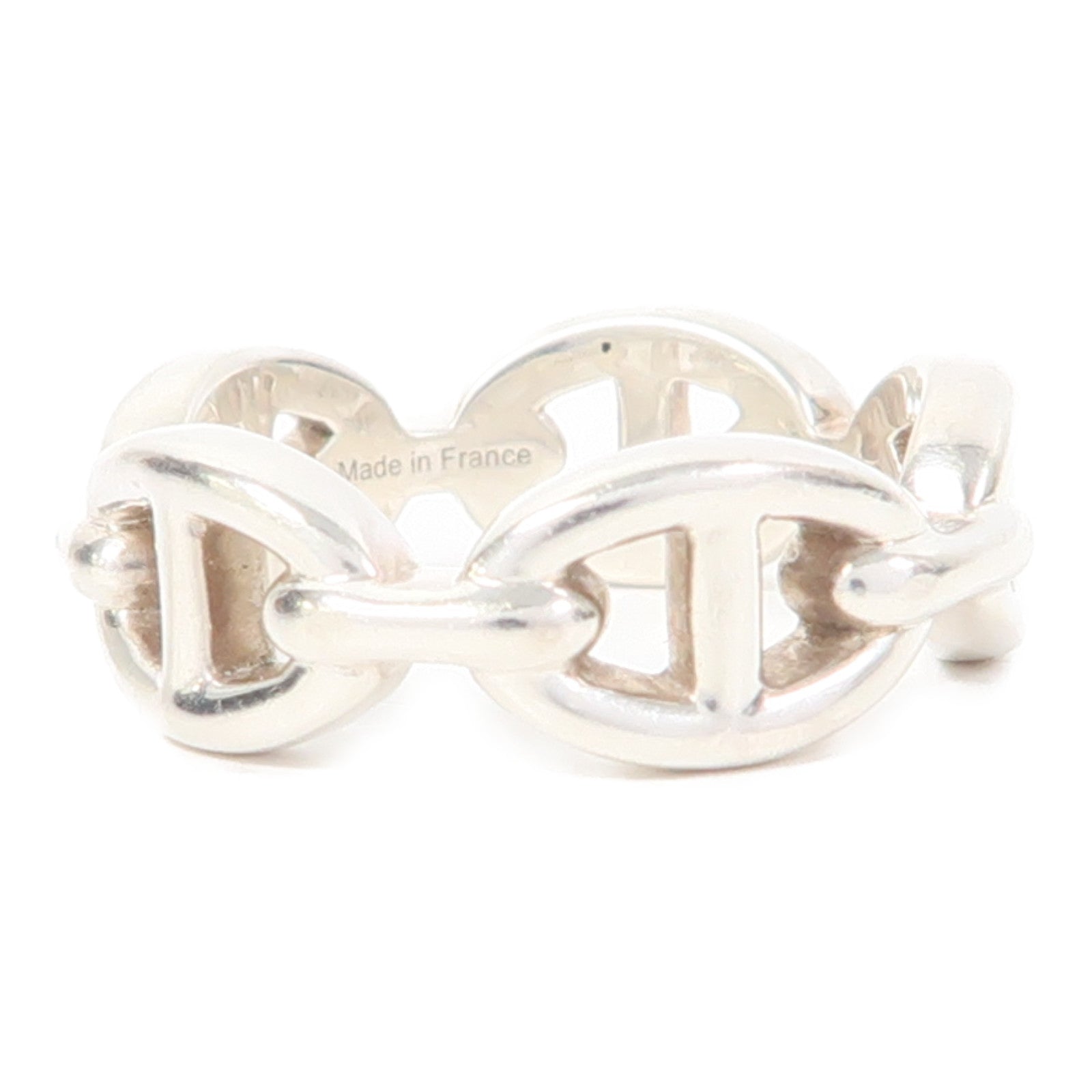 HERMES 925純銀Chain D'Ancre Ring戒指US#6.5