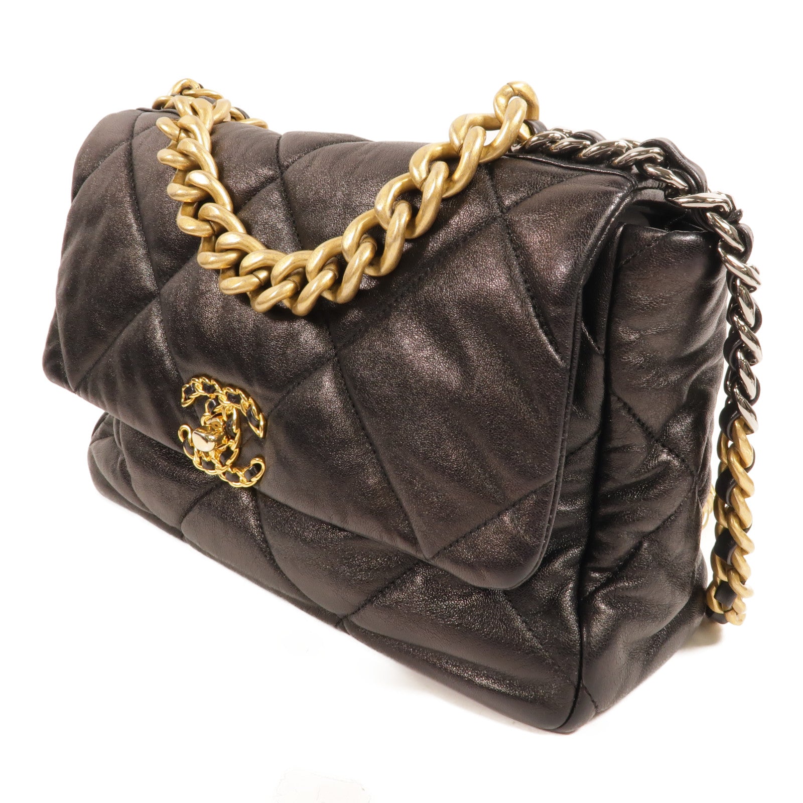 CHANEL 羊皮皮革Chanel 19Shoulder Bag手挽肩背兩用袋