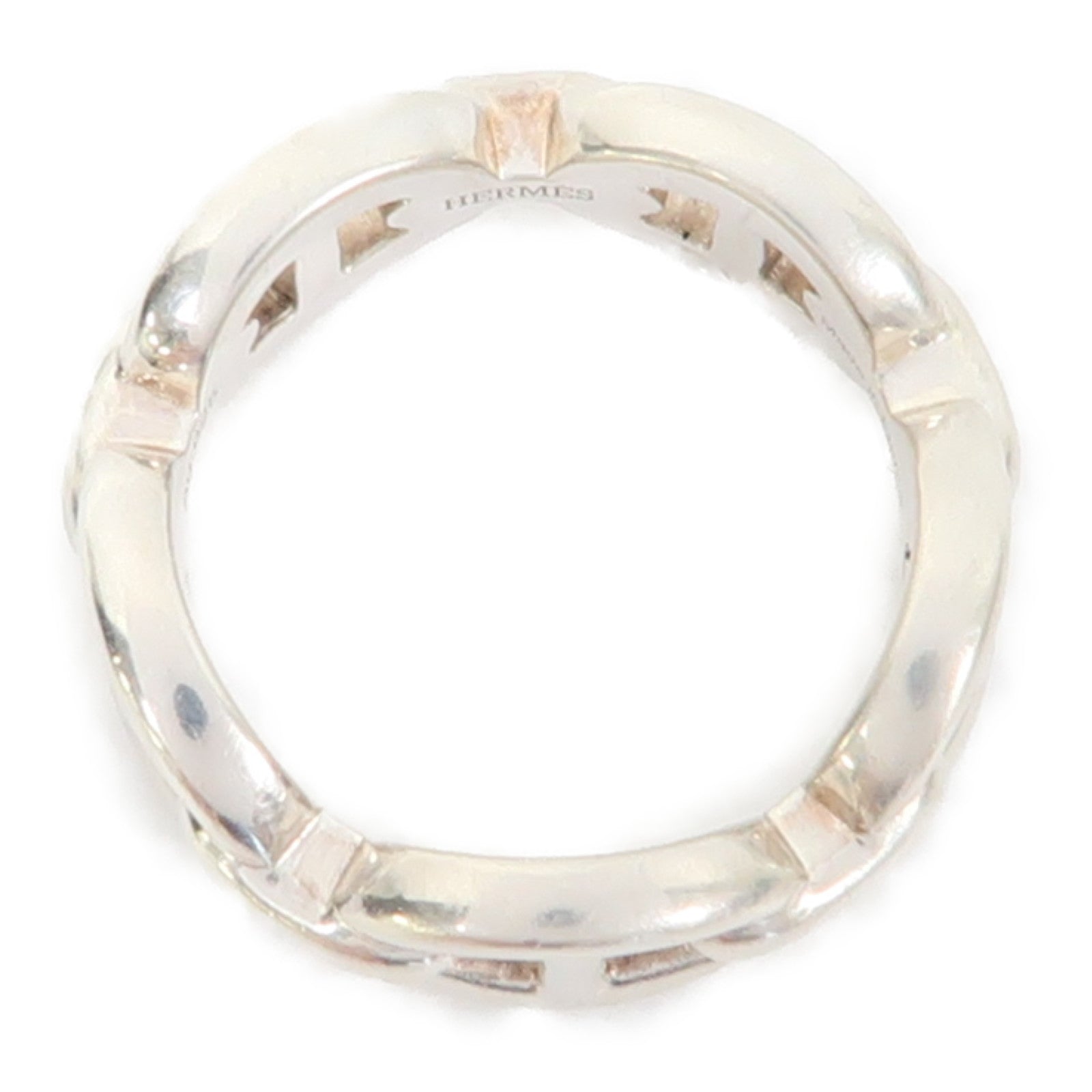 HERMES 925純銀Chain D'Ancre Ring戒指US#6.5
