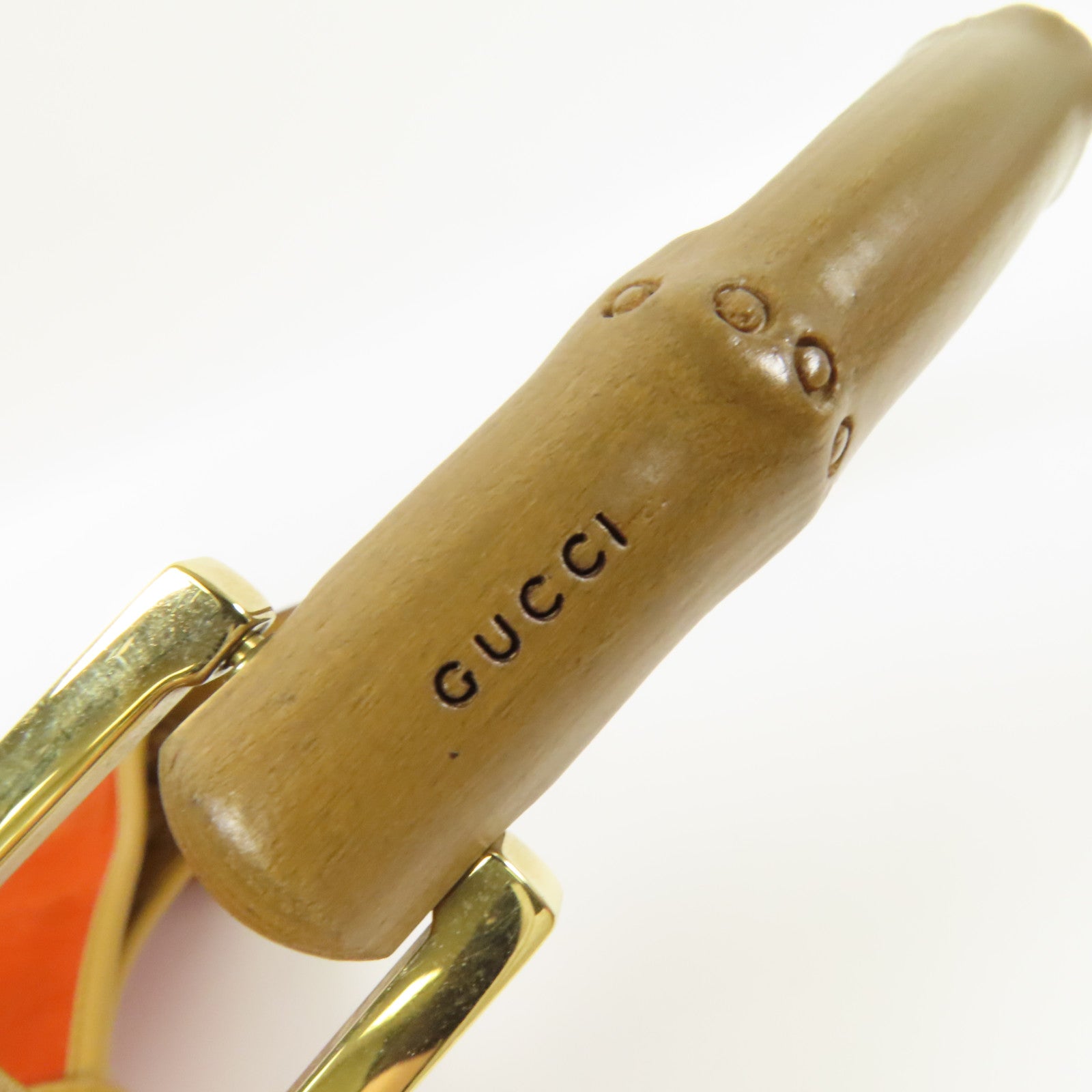 GUCCI 麂皮皮革Jackie Bamboo金扣肩背袋