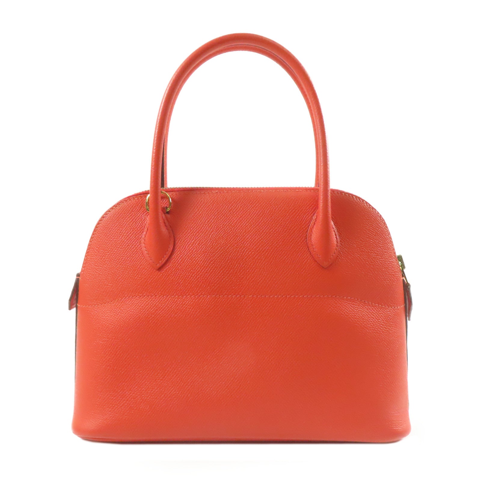 HERMES Epsom皮革Bolide 27金扣手挽肩背兩用袋心紅色