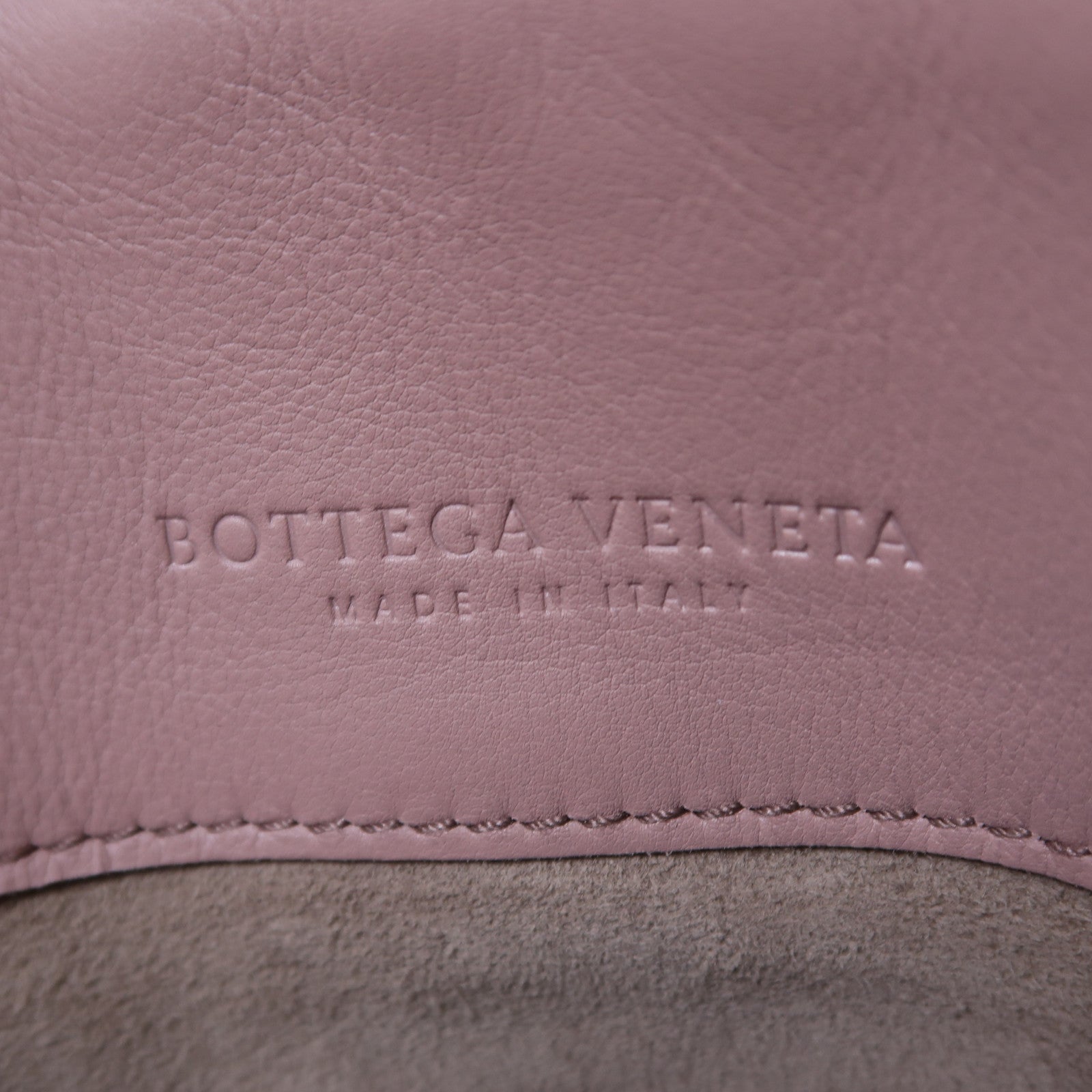 BOTTEGA VENETA 織紋牛皮皮革Shoulder Bag金扣肩背袋粉紅色