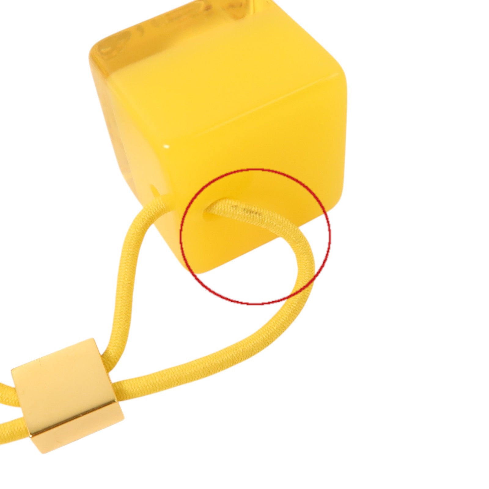LOUIS VUITTON PVC Hair Cube金扣髮圈