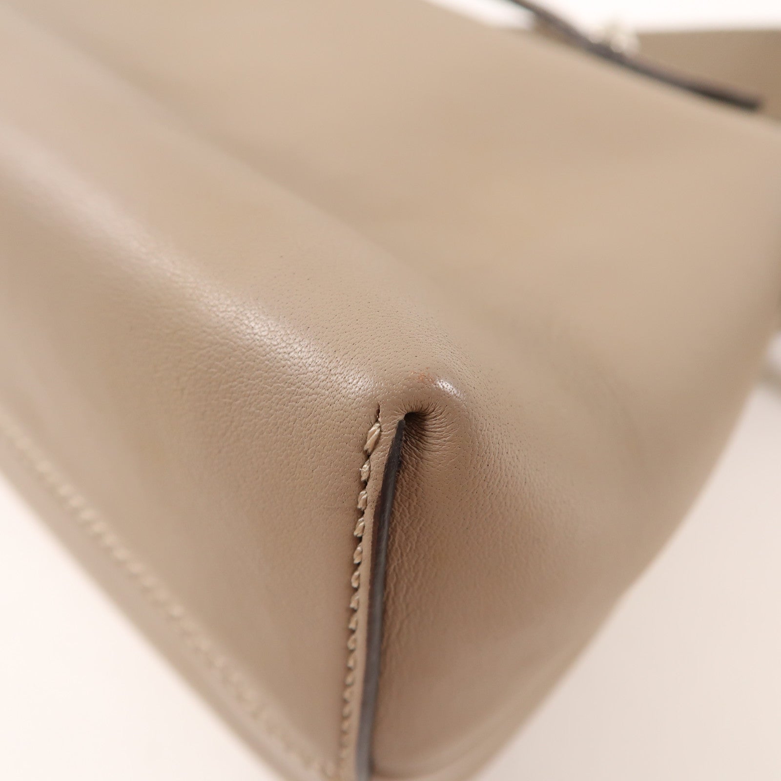 FENDI 牛皮皮革By The Way銀扣手挽肩背兩用袋啡色