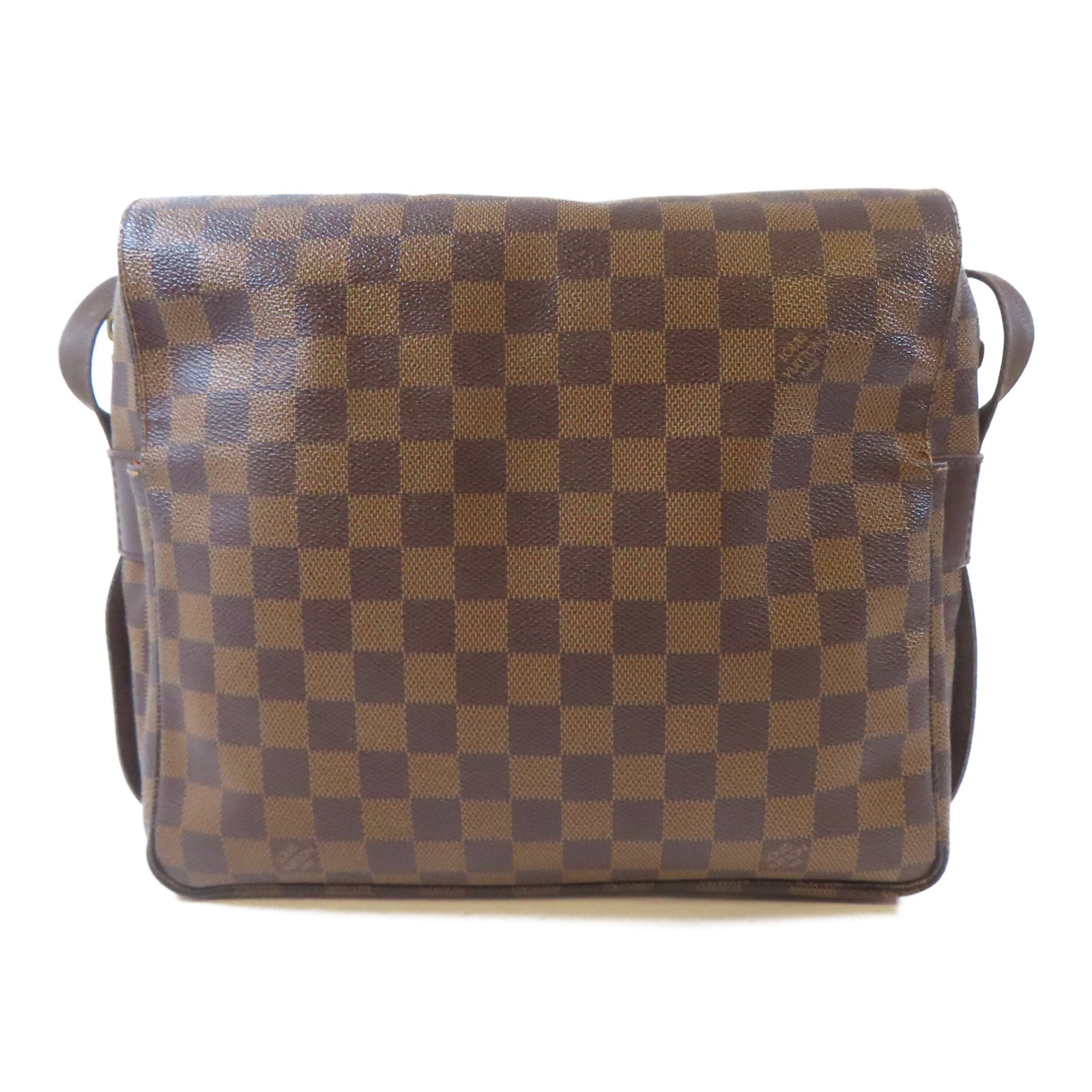 LOUIS VUITTON Damier Naviglio金扣肩背袋啡色