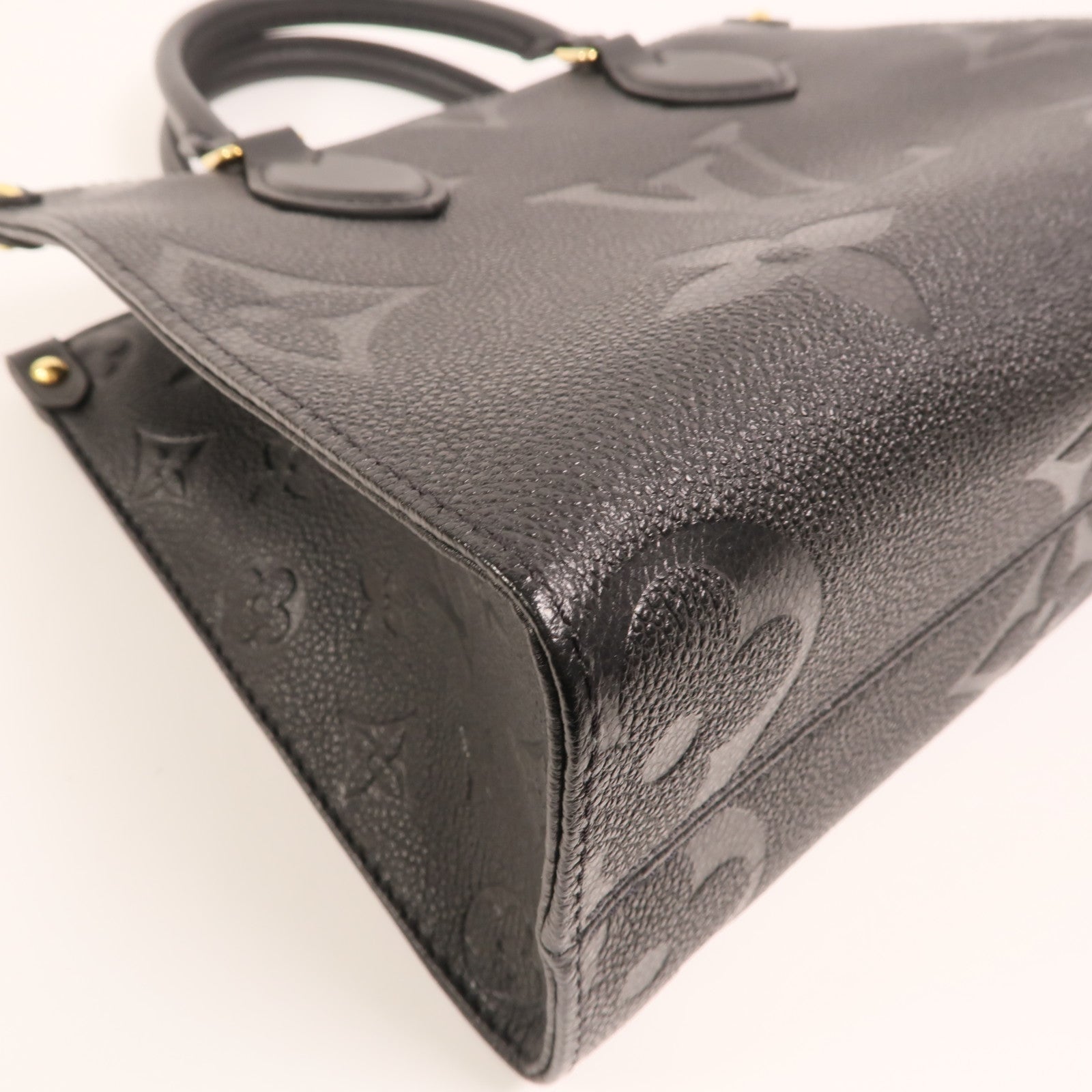 LOUIS VUITTON Monogram Empreinte On The Go PM金扣手挽肩背兩用袋