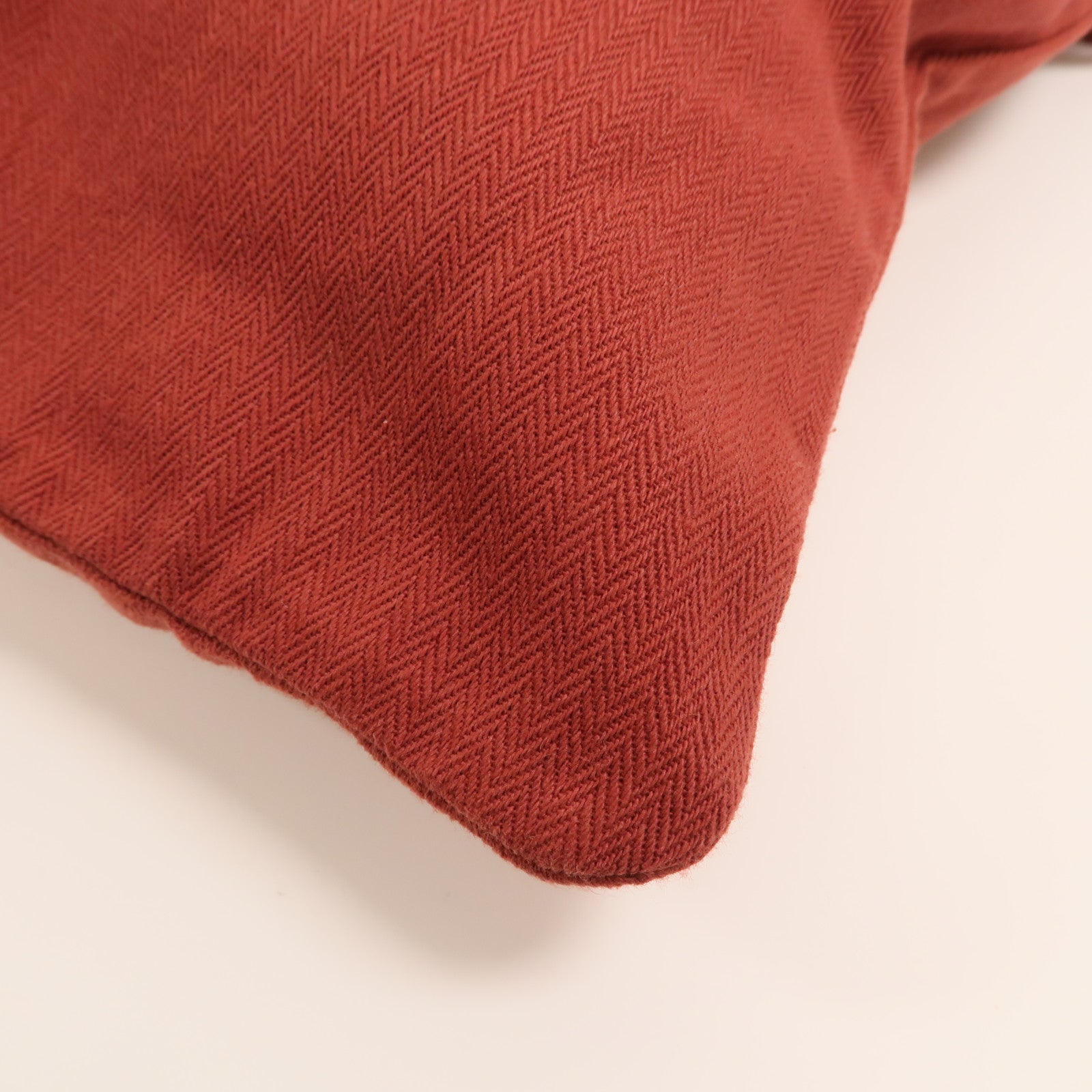 HERMES 帆布/Swift皮革Aline銀扣肩背袋Rouge H