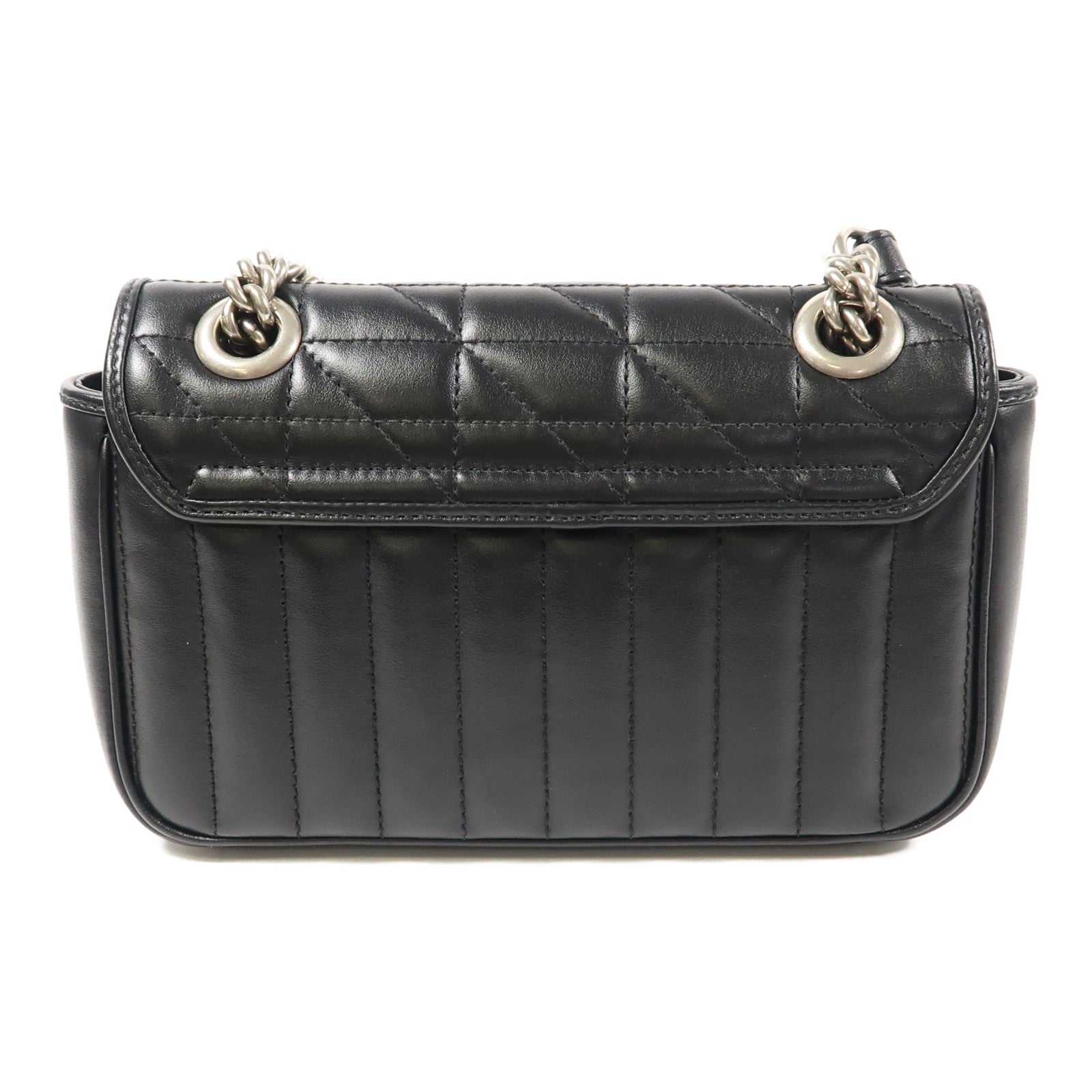 GUCCI 牛皮皮革GG Marmont Mini Shoulder銀扣肩背袋