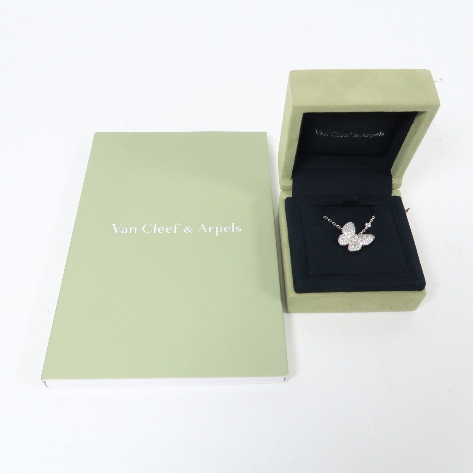 Van Cleef & Arpels 【激減優惠】18K白金Two Butterfly Necklace項鏈
