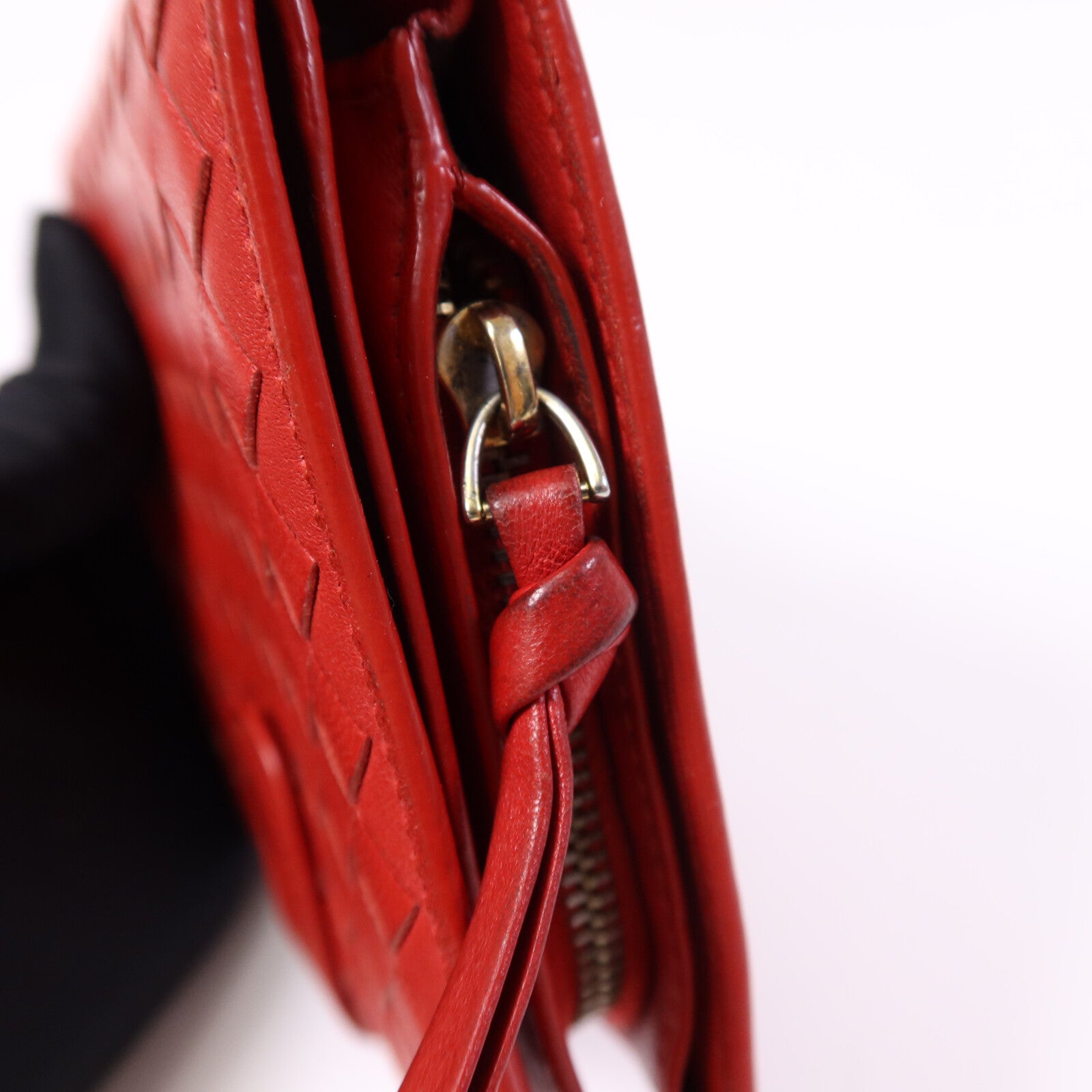BOTTEGA VENETA 【激減優惠】皮革Bi-fold Wallet金扣錢包