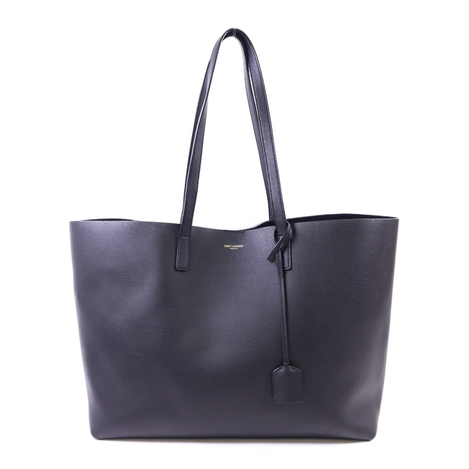 SAINT LAURENT 牛皮皮革Totebag金扣手挽袋