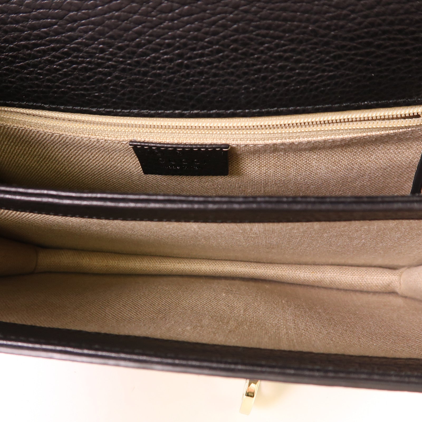 GUCCI 牛皮皮革Chain Shoulder金扣鏈帶肩背袋