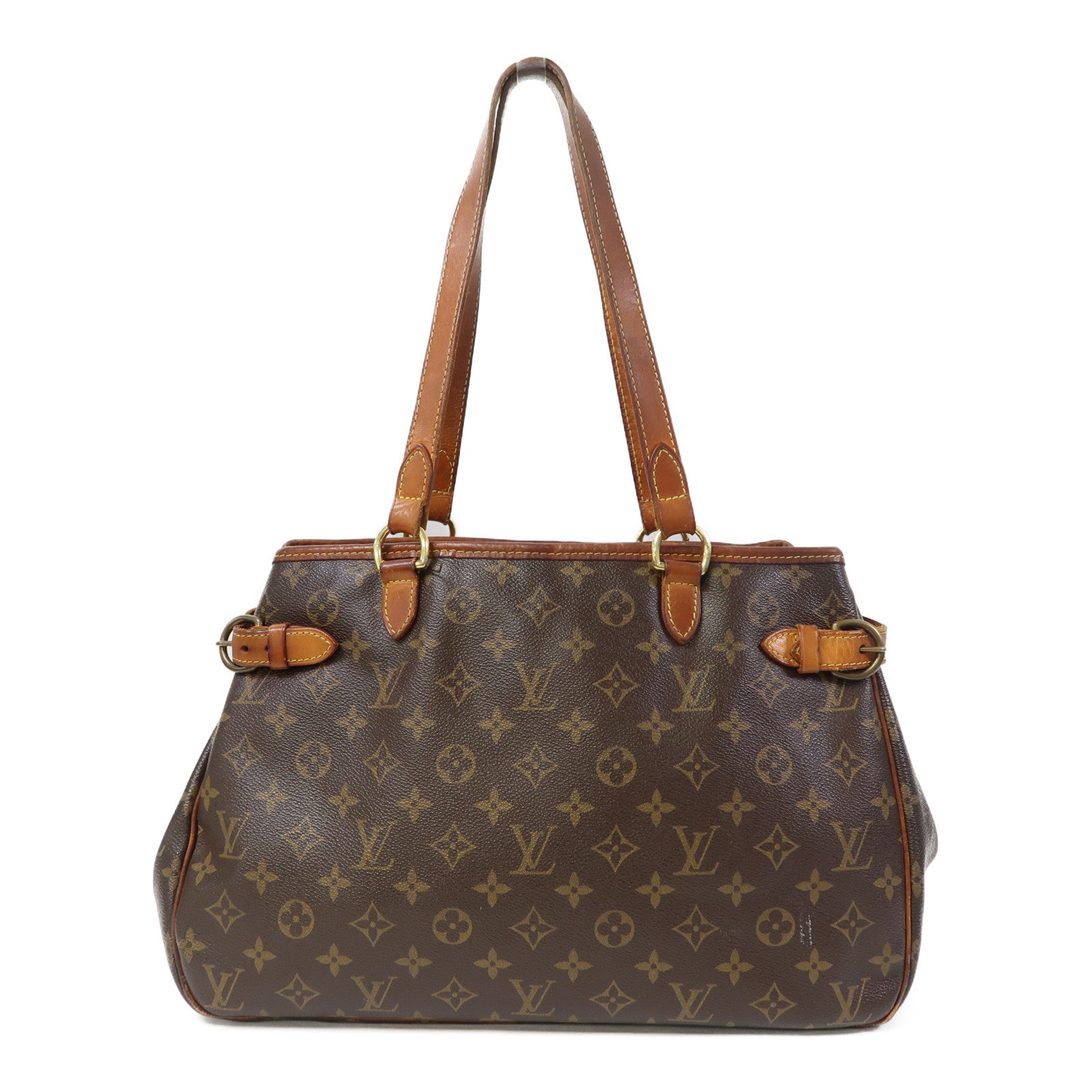 LOUIS VUITTON Monogram Batignolles Horizontal金扣肩背袋啡色