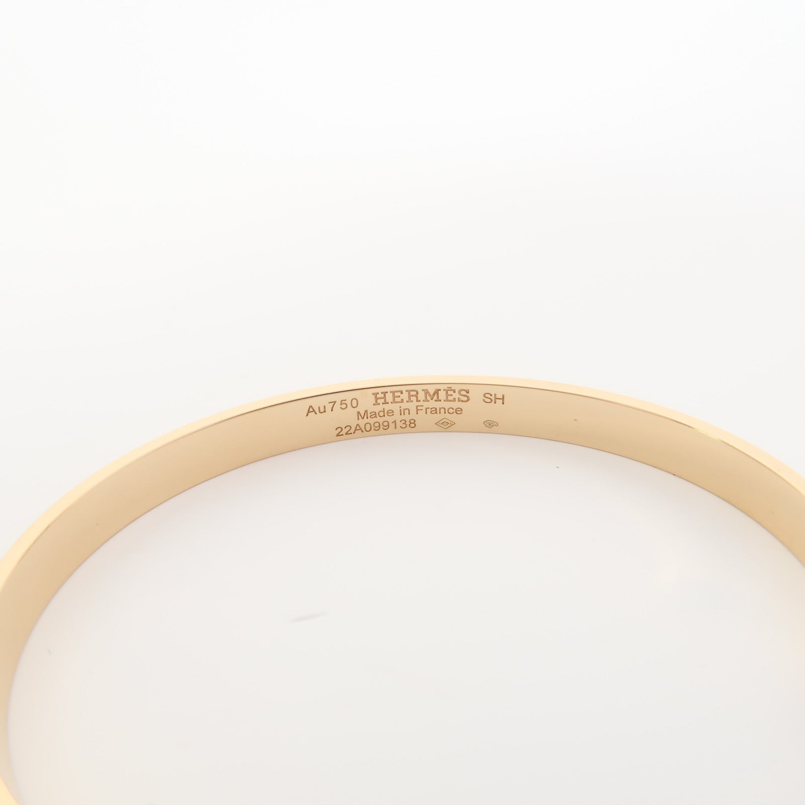 HERMES 18K玫瑰金Kelly Bracelet手鐲