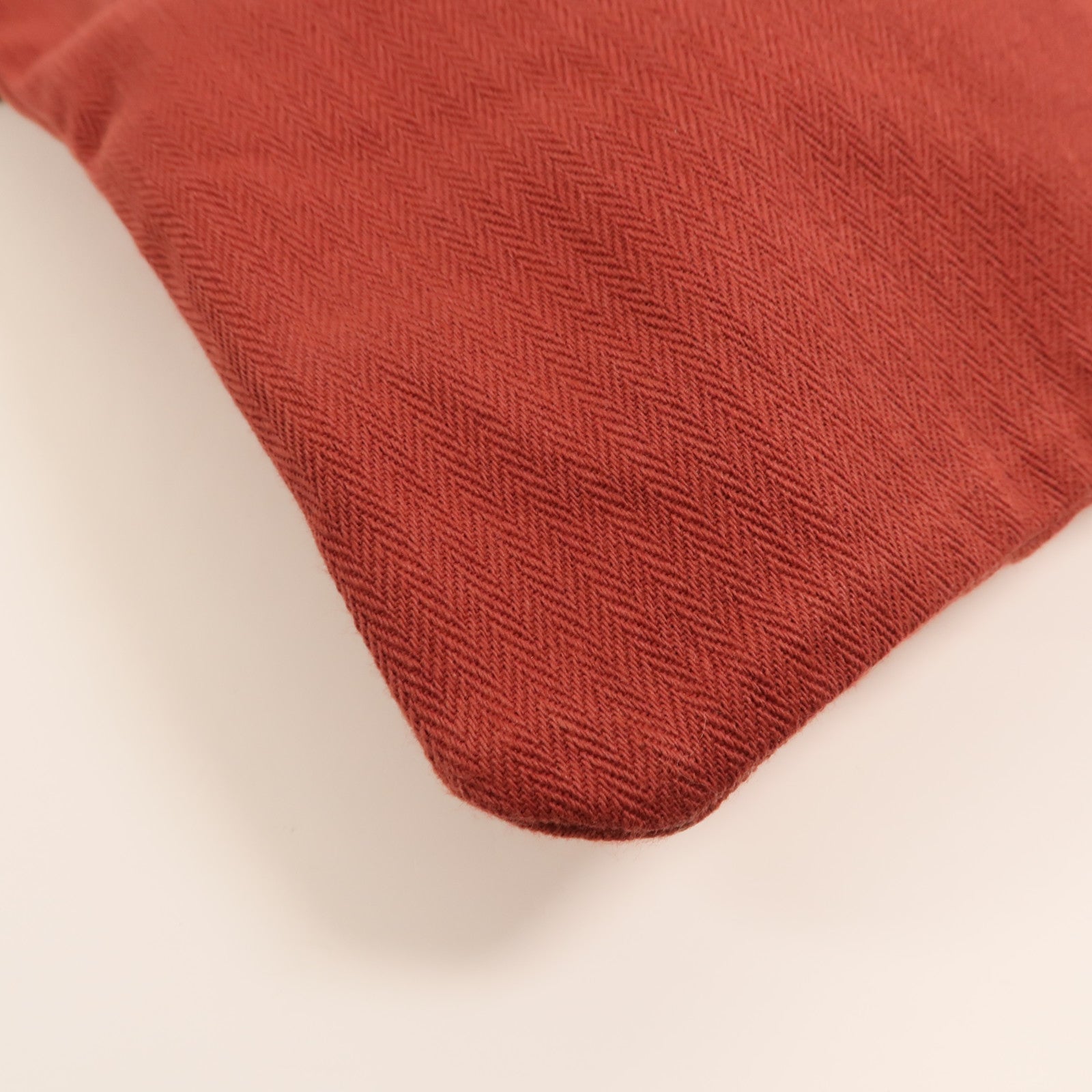 HERMES 帆布/Swift皮革Aline銀扣肩背袋Rouge H