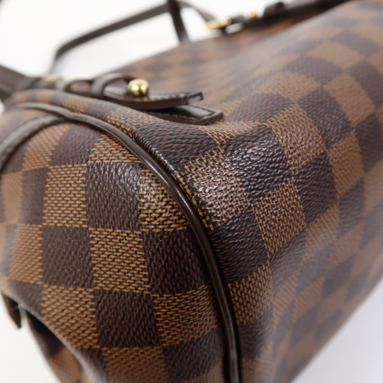 LOUIS VUITTON 【激減優惠】Damier Rivington金扣肩背袋啡色