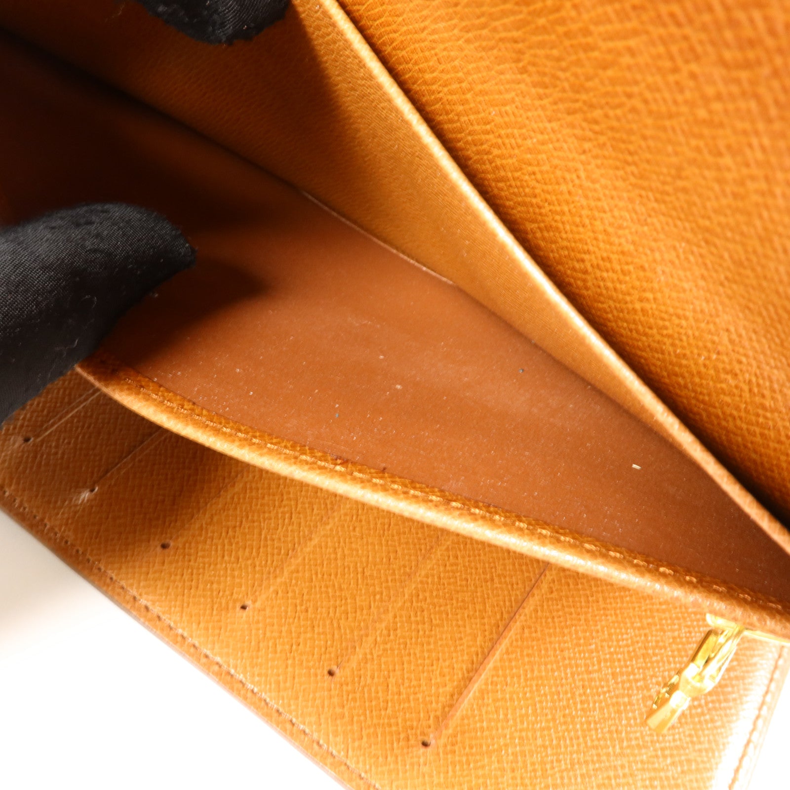 LOUIS VUITTON Monogram Pochette Passport金扣長錢包