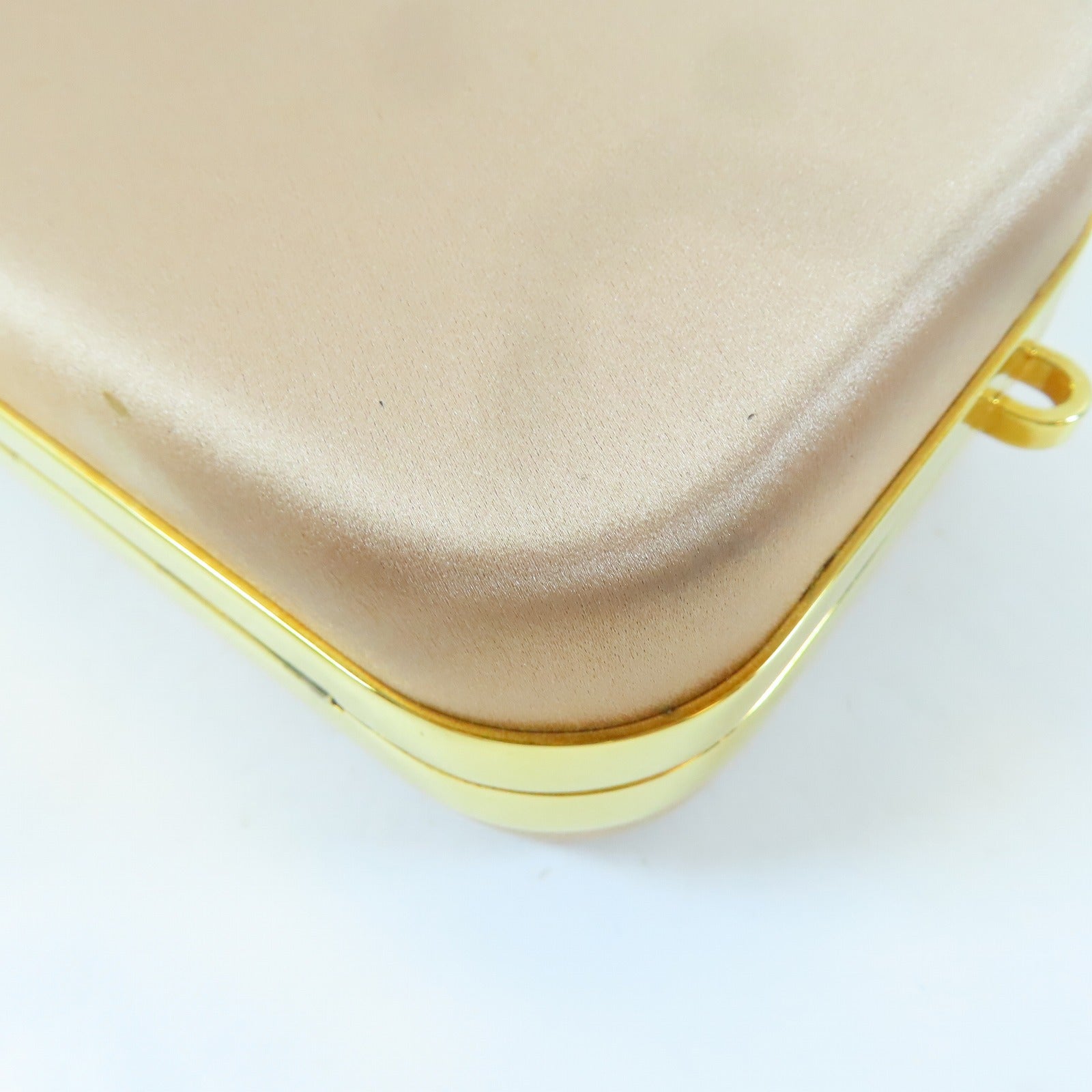 Miu Miu Satin Clutch Box金扣鏈帶肩背袋粉紅色