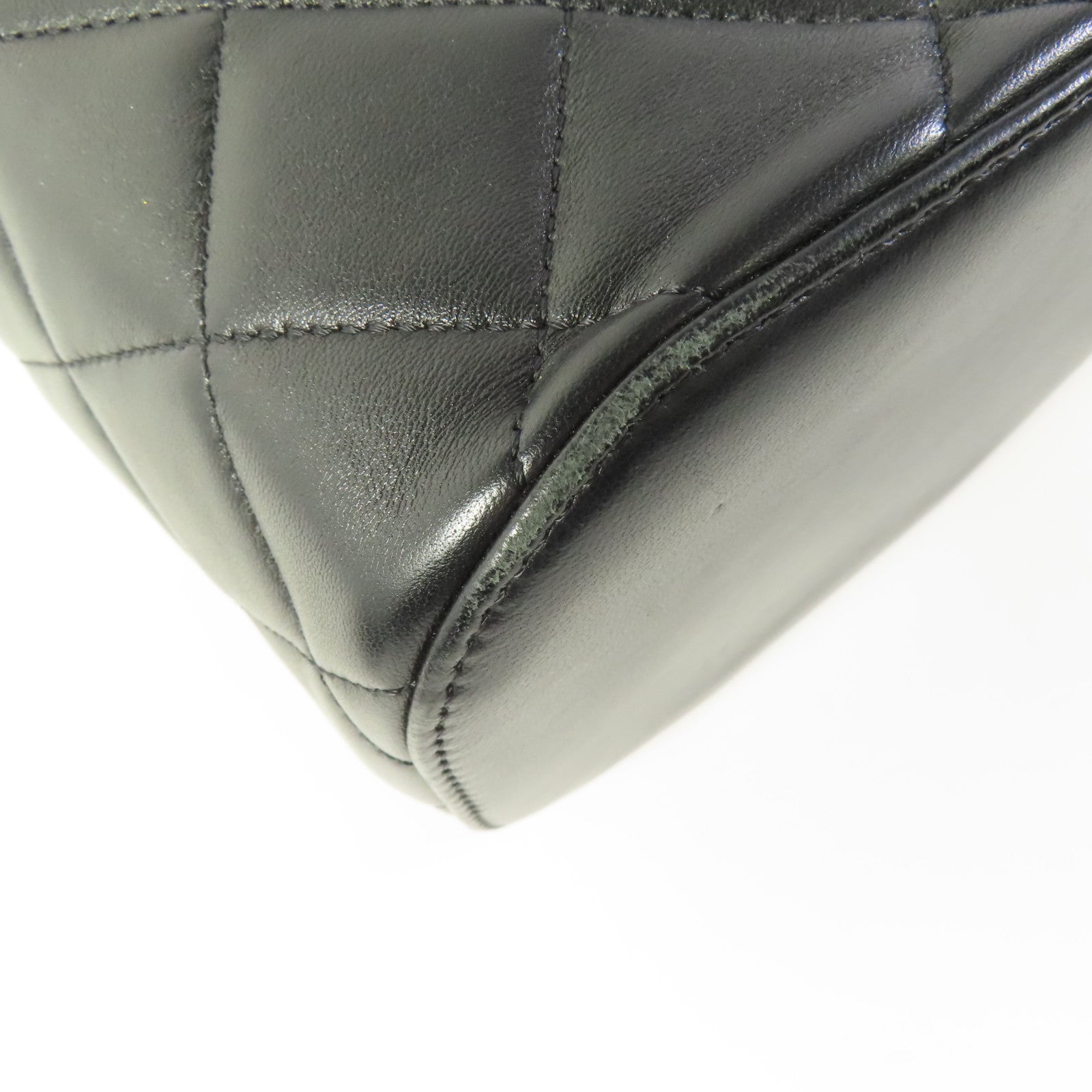 CHANEL CC GHW Trendy CC Vanity Case 2 Way Shoulder Bag Lambskin Leather Black