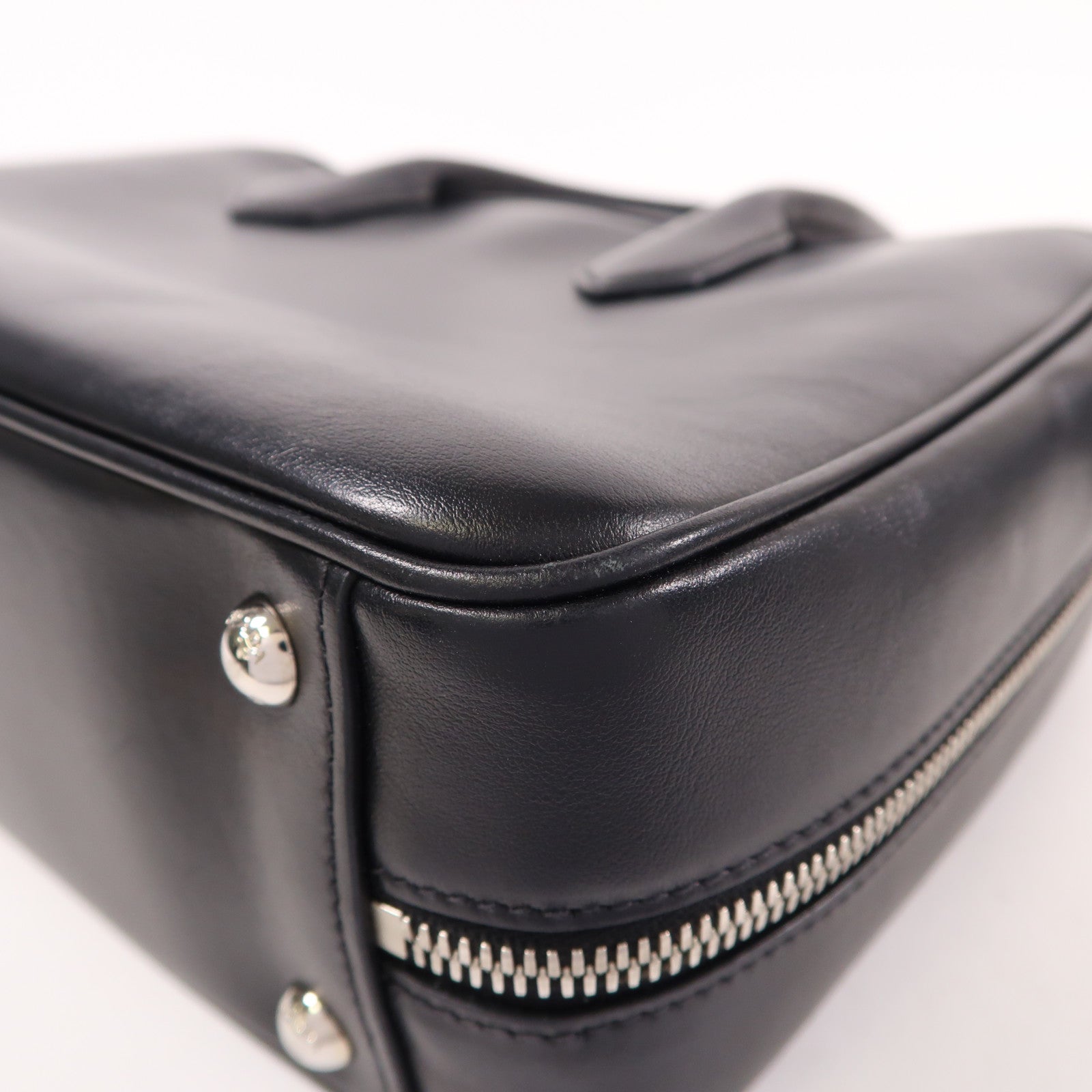 PRADA SHW 2 Way Shoulder Bag 1BB045 Calfskin Leather Black