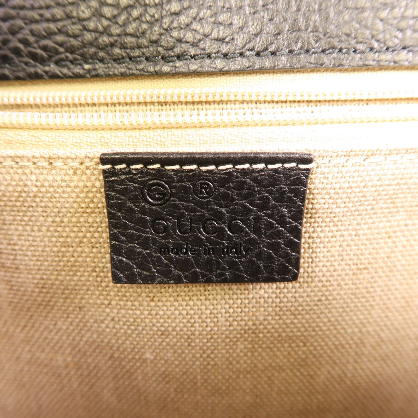 GUCCI 【激減優惠】牛皮皮革Chain Shoulder金扣鏈帶肩背袋