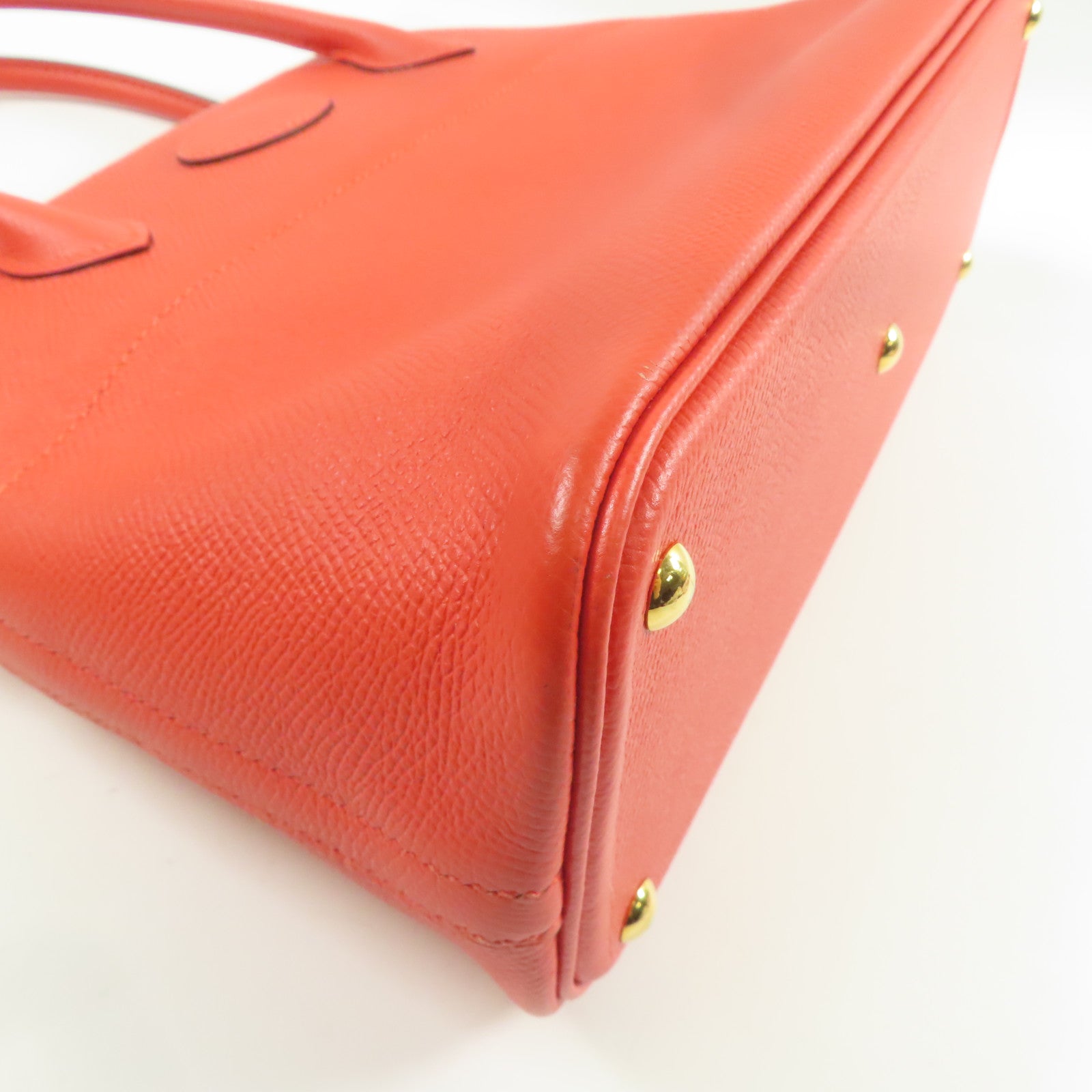 HERMES Epsom皮革Bolide 27金扣手挽肩背兩用袋心紅色