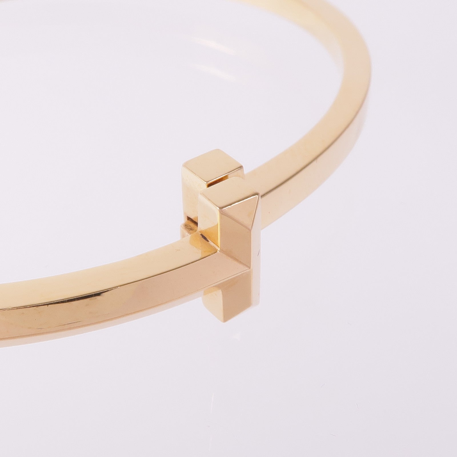 TIFFANY＆CO 18K玫瑰金T1 Narrow Hinged Bangle手鐲