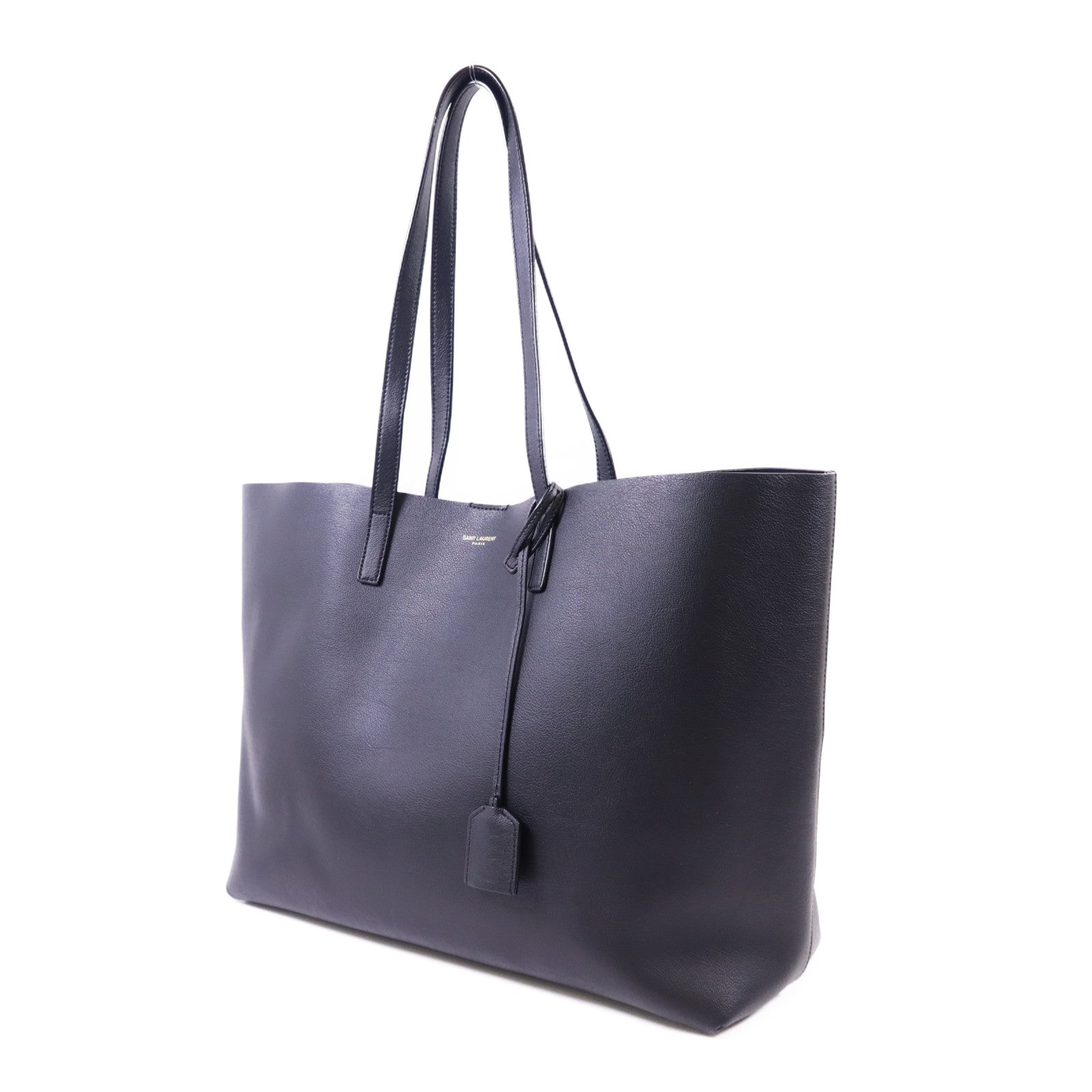 SAINT LAURENT 牛皮皮革Totebag金扣手挽袋