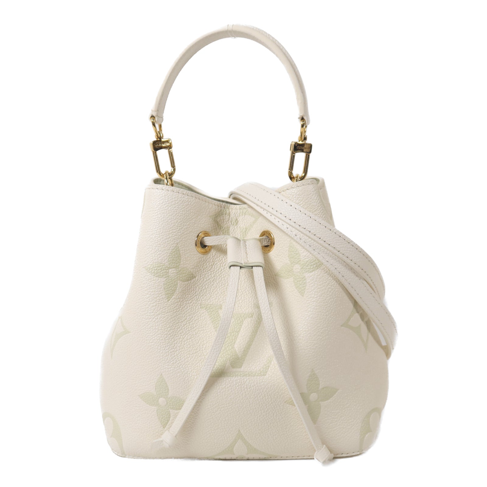 LOUIS VUITTON Monogram Empreinte Giant NeoNoe BB金扣手挽肩背兩用袋