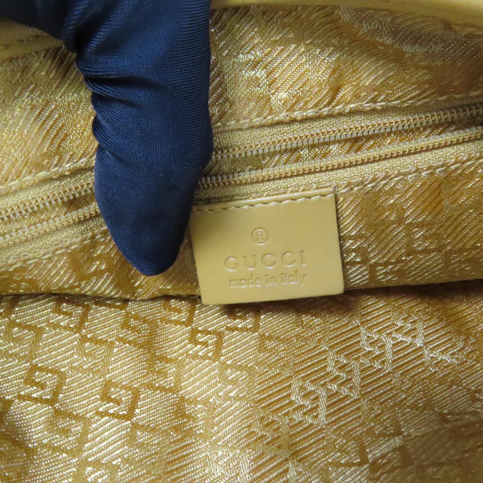 GUCCI 麂皮皮革Jackie Bamboo金扣肩背袋