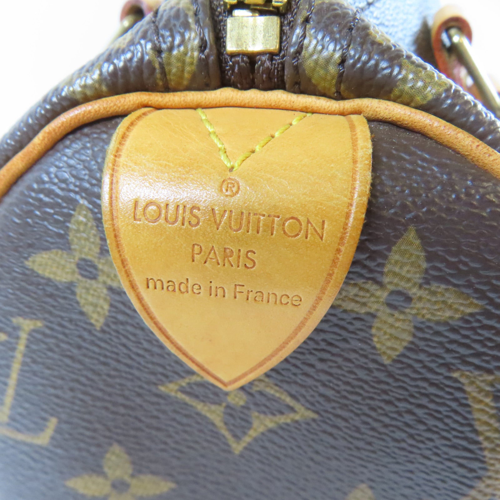 LOUIS VUITTON Monogram Speedy 25金扣手挽袋啡色