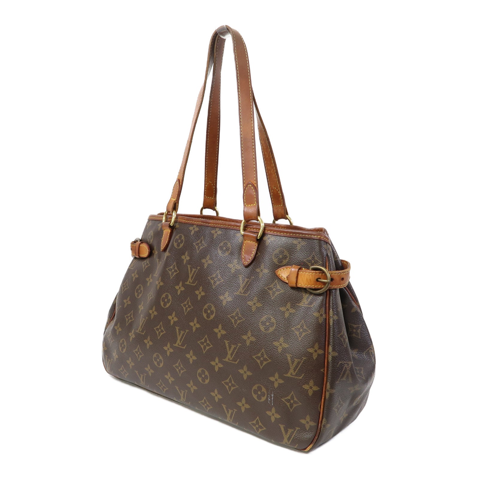 LOUIS VUITTON Monogram Batignolles Horizontal金扣肩背袋啡色