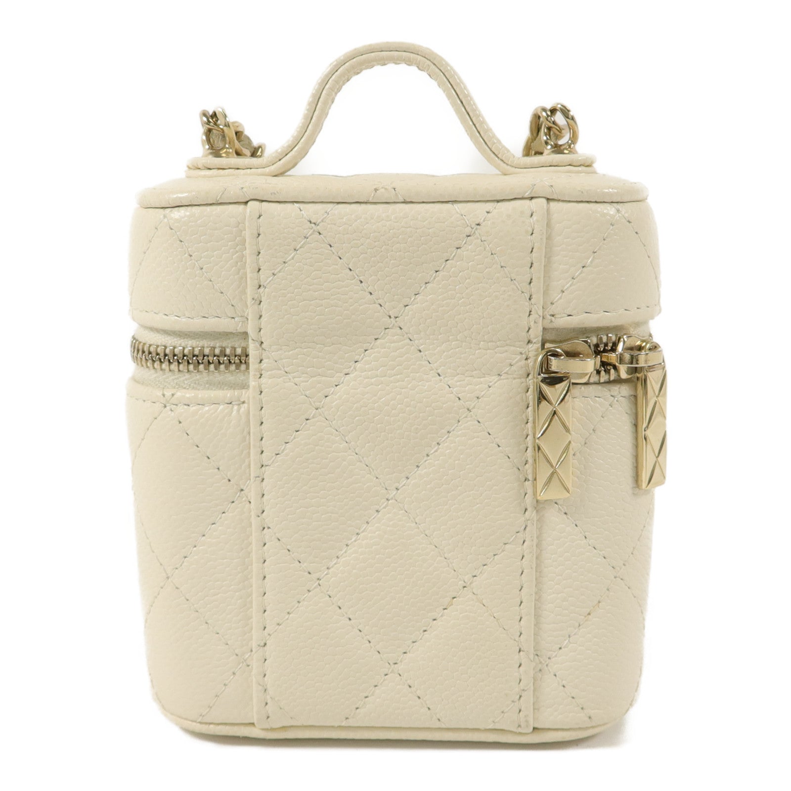 CHANEL 牛皮皮革Mini Box With Handle手挽肩背兩用袋