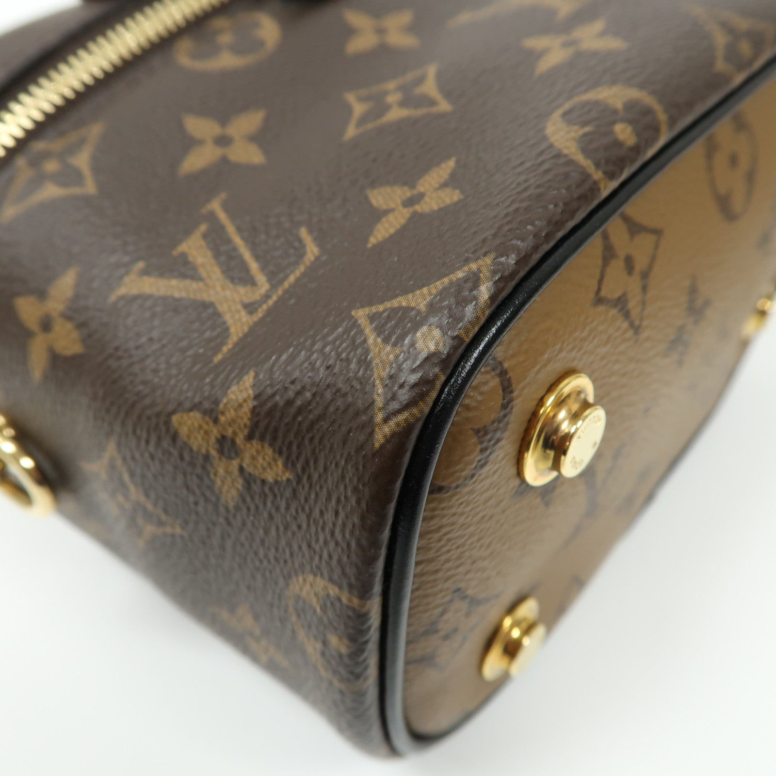 LOUIS VUITTON LV GHW Vanity 2 Way Bag Handbag M45165 Monogram Reverse Brown