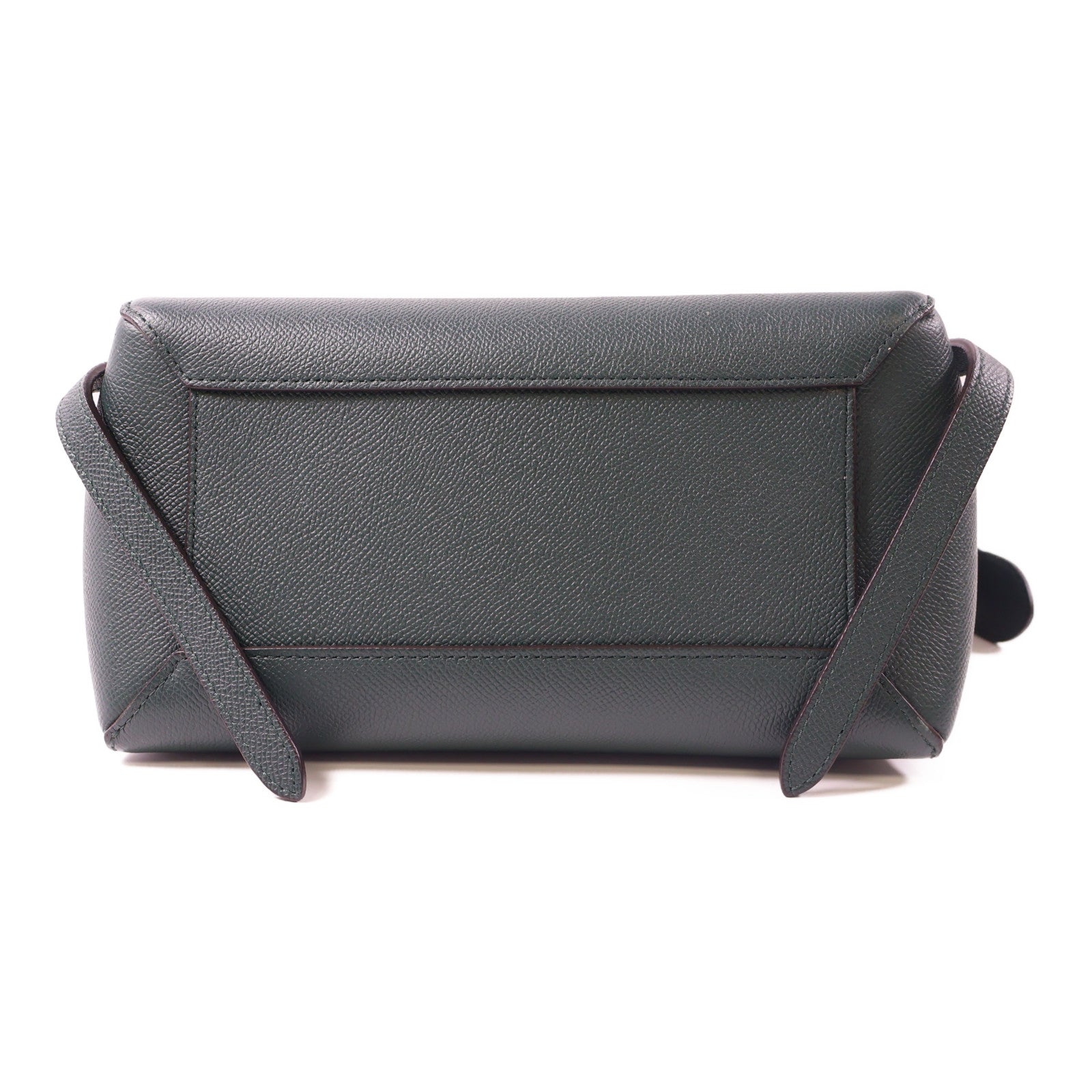 CELINE 牛皮皮革Belt Bag金扣手挽肩背兩用袋綠色