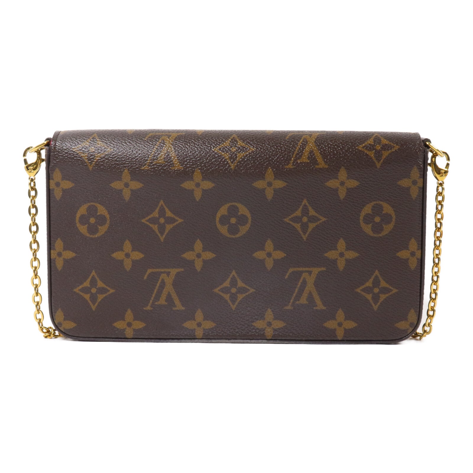 LOUIS VUITTON Monogram Pochette Felicie鏈帶肩背袋