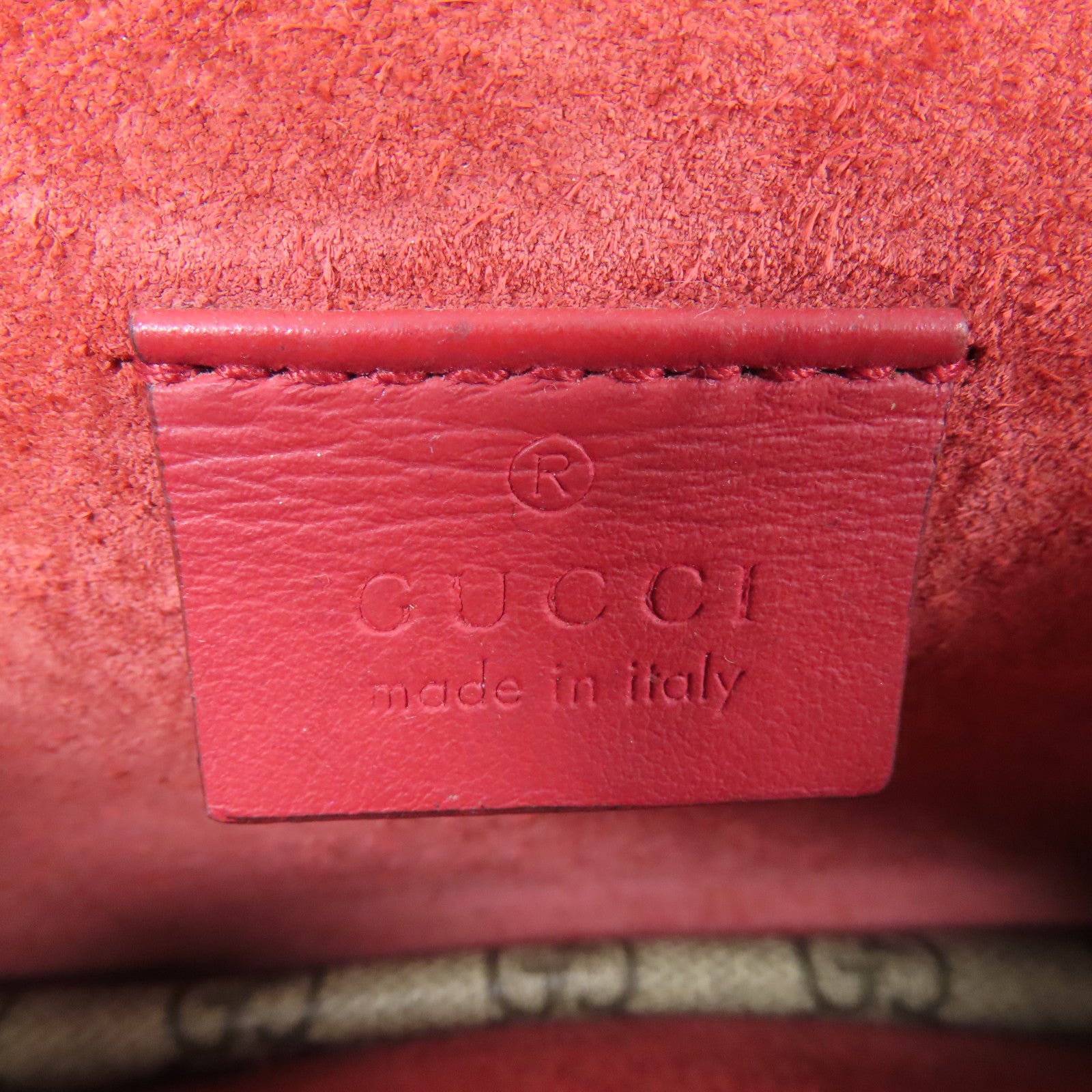 GUCCI GG SHW Dionysus Bloom Chain Shoulder Bag Coated Canvas Brown Red