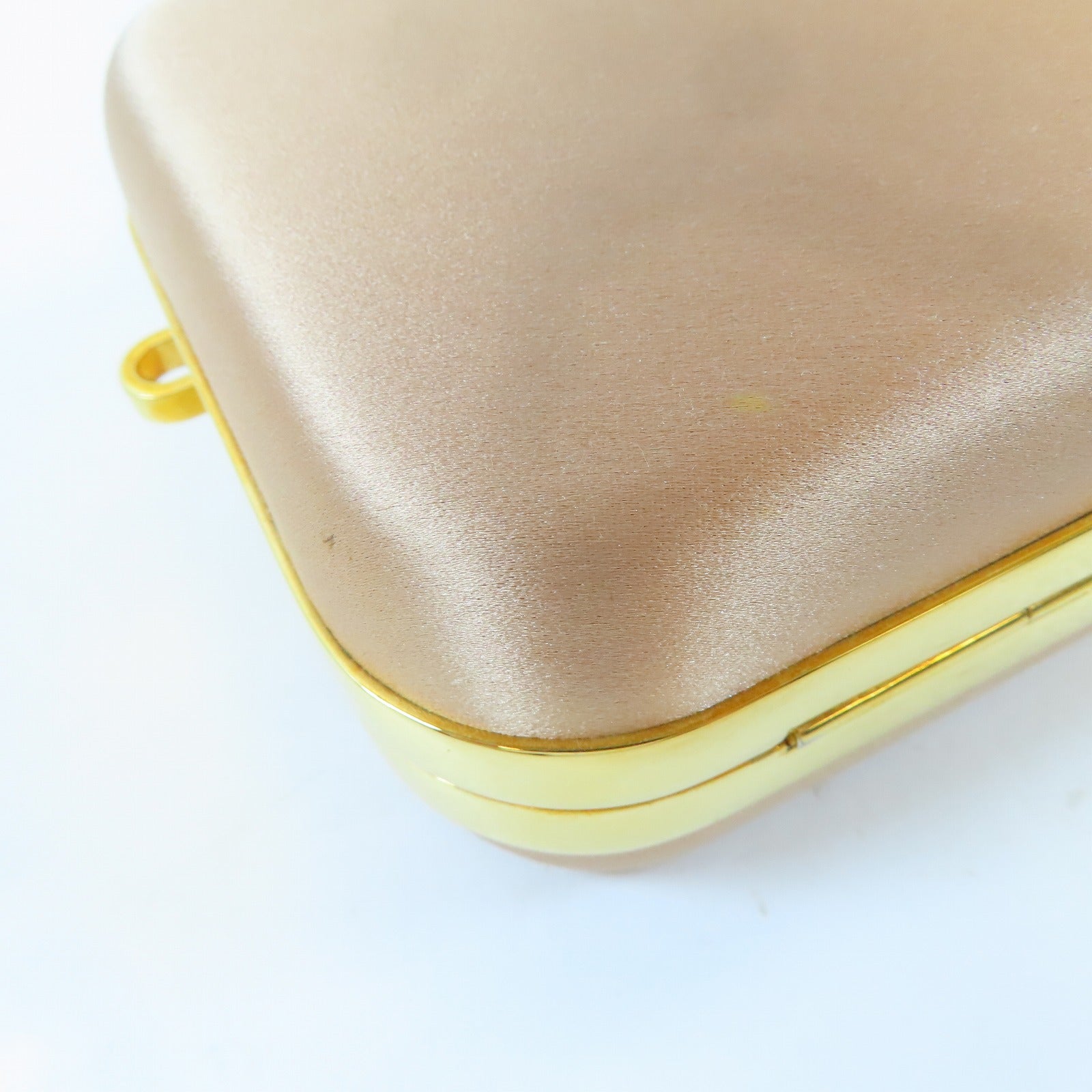 Miu Miu Satin Clutch Box金扣鏈帶肩背袋粉紅色