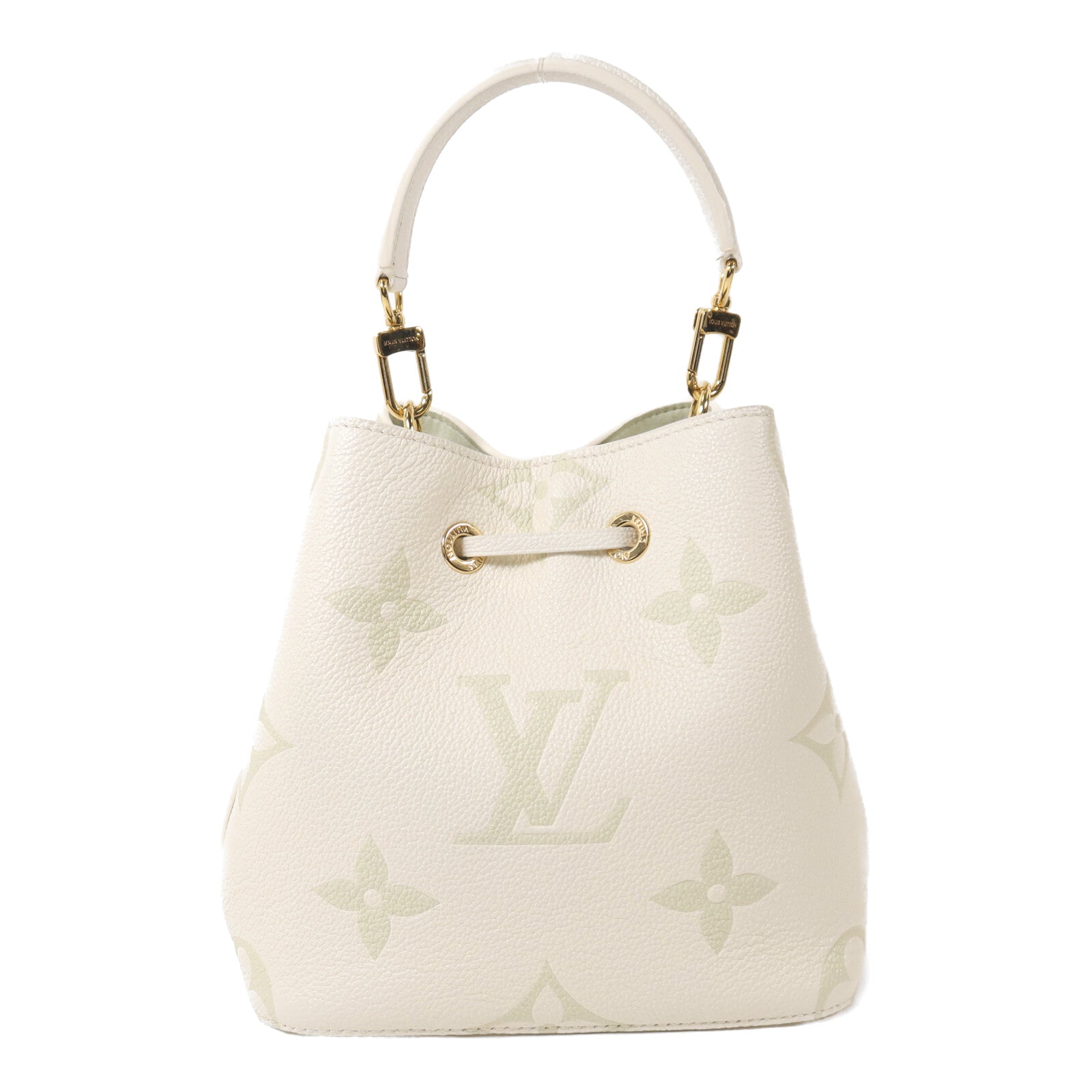 LOUIS VUITTON Monogram Empreinte Giant NeoNoe BB金扣手挽肩背兩用袋
