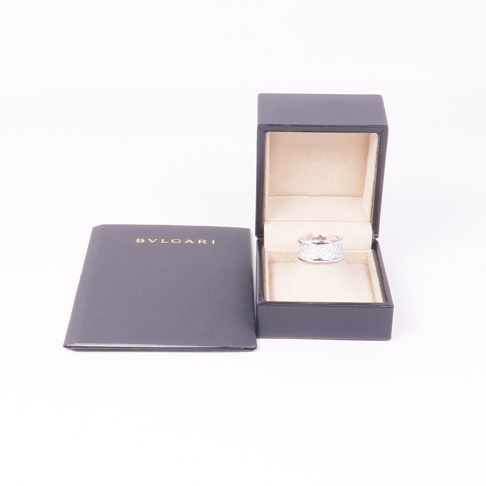BVLGARI 18K白金B-Zero1 Diamond Ring鑽石戒指Bvlgari#51/US#5.5