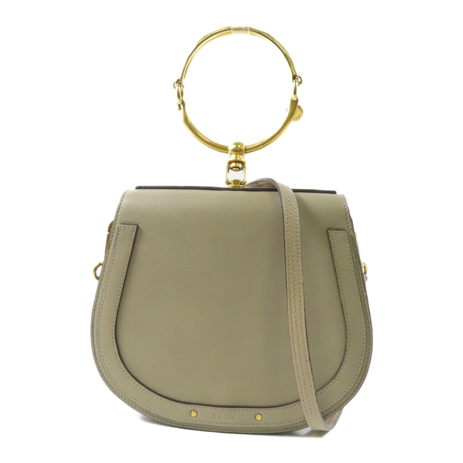 Chloe 【激減優惠】牛皮皮革Nile Bag金扣手挽肩背兩用袋