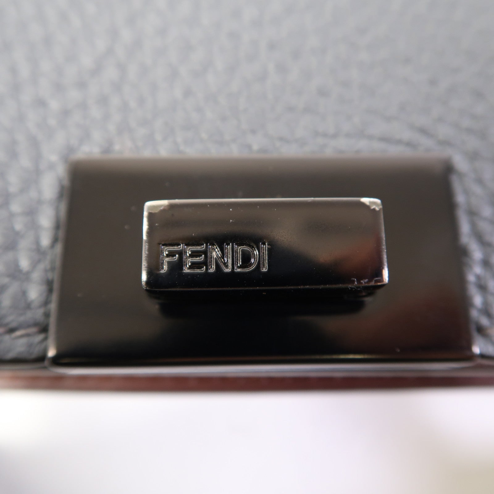 FENDI 牛皮皮革Peekapoo Iseeu Small手挽肩背兩用袋