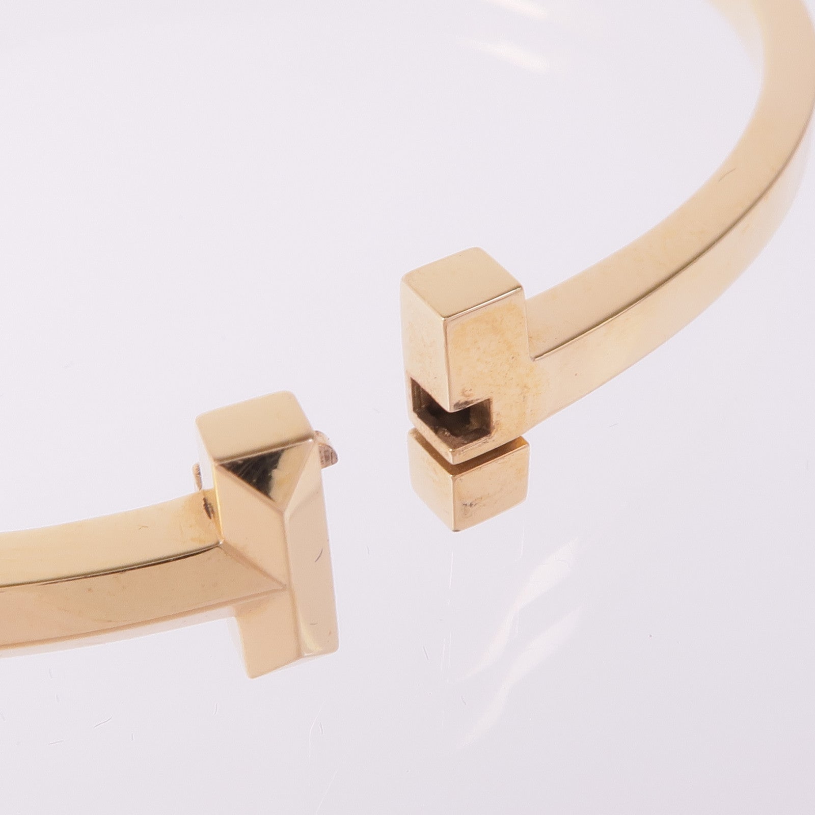 TIFFANY＆CO 18K玫瑰金T1 Narrow Hinged Bangle手鐲