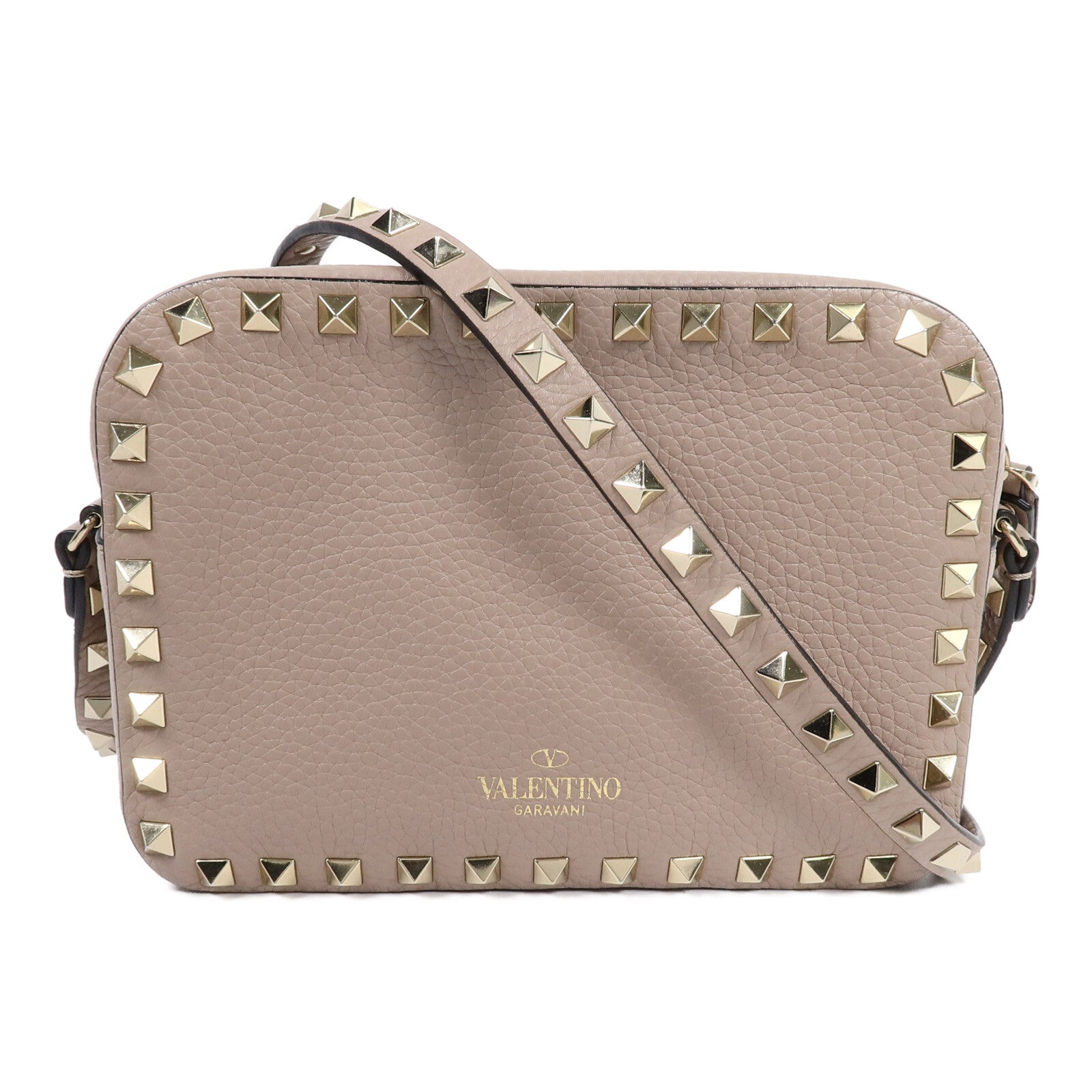 Valentino 牛皮皮革Garavani Rockstud肩背袋