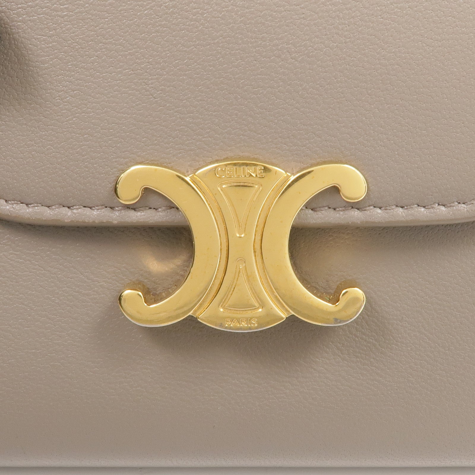 CELINE 牛皮皮革Wallet金扣錢包