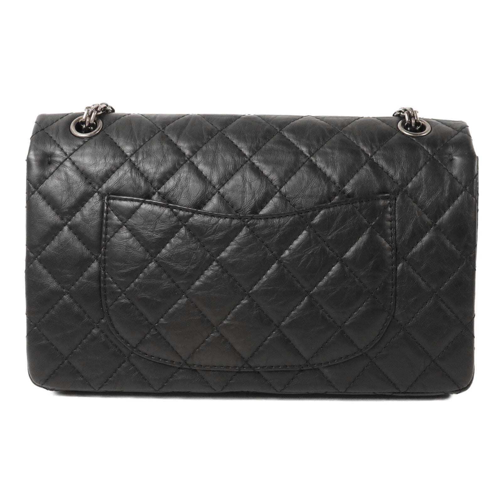 CHANEL 牛皮皮革2.55 Medium鏈帶肩背袋